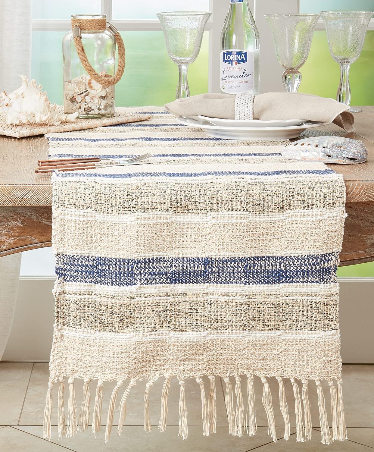 Rectangular Striped Table Runner