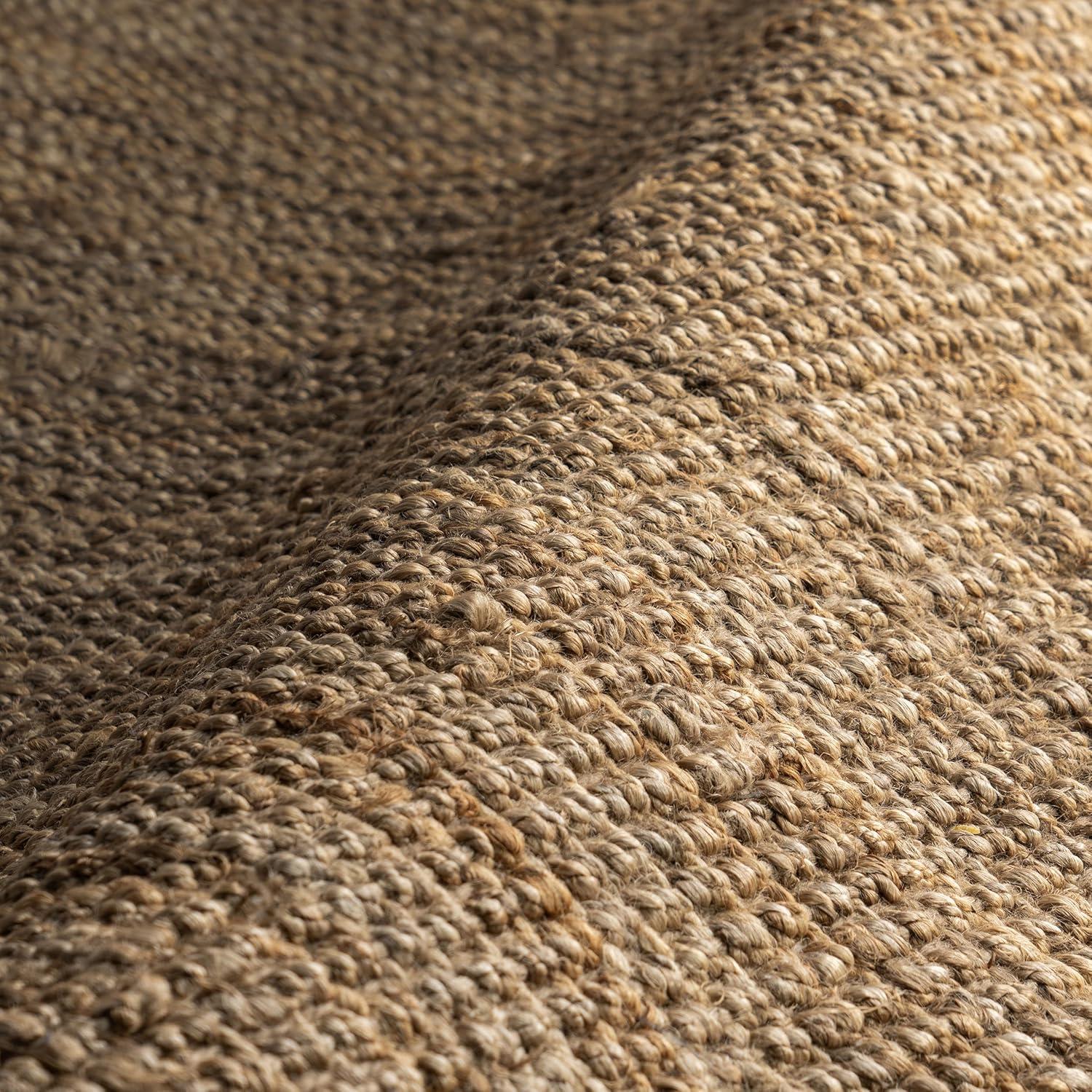 nuLOOM Daniela Chunky Jute Natural 6' x 9' Farmhouse Area Rug