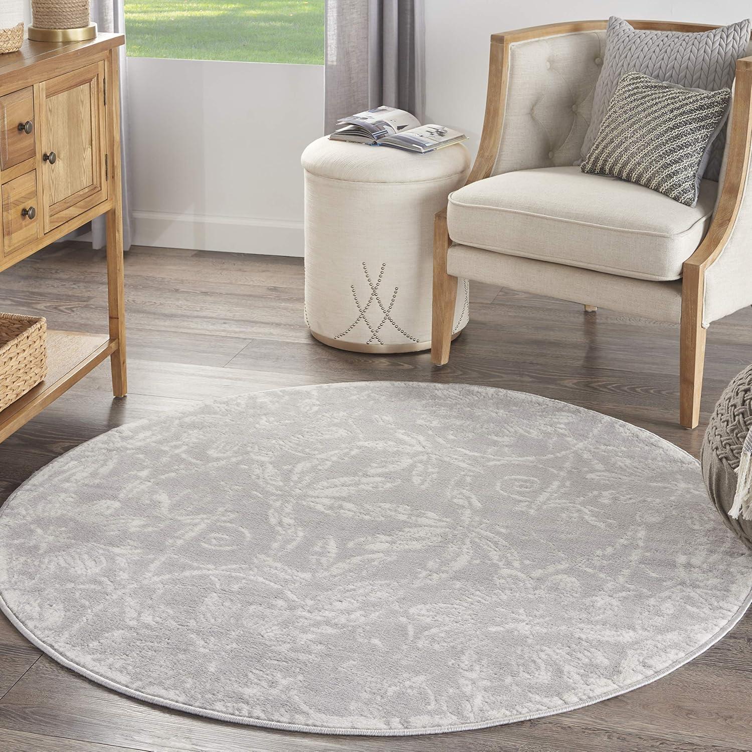 Nourison Whimsicle WHS05 Indoor only Area Rug - Pink 5' x round