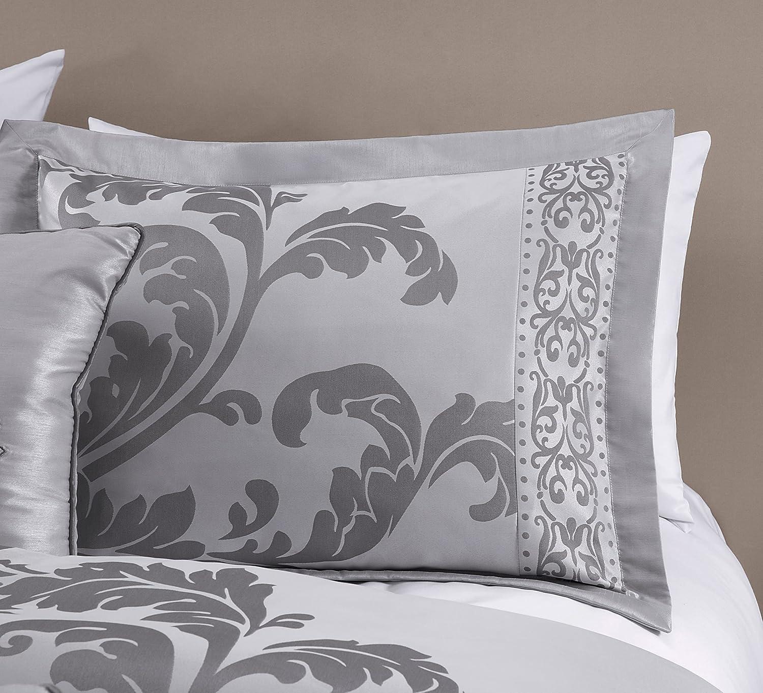 Royale Jacquard Floral 7 Piece Comforter Set