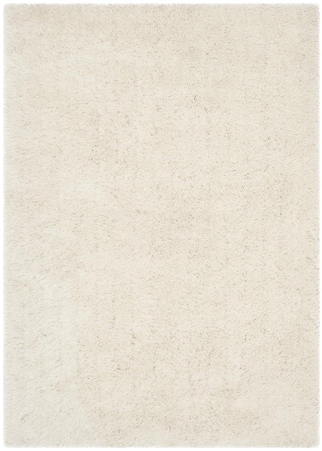 Venice Shag SG256 Hand Tufted Indoor Area Rug - Pearl - 5'x8' - Safavieh