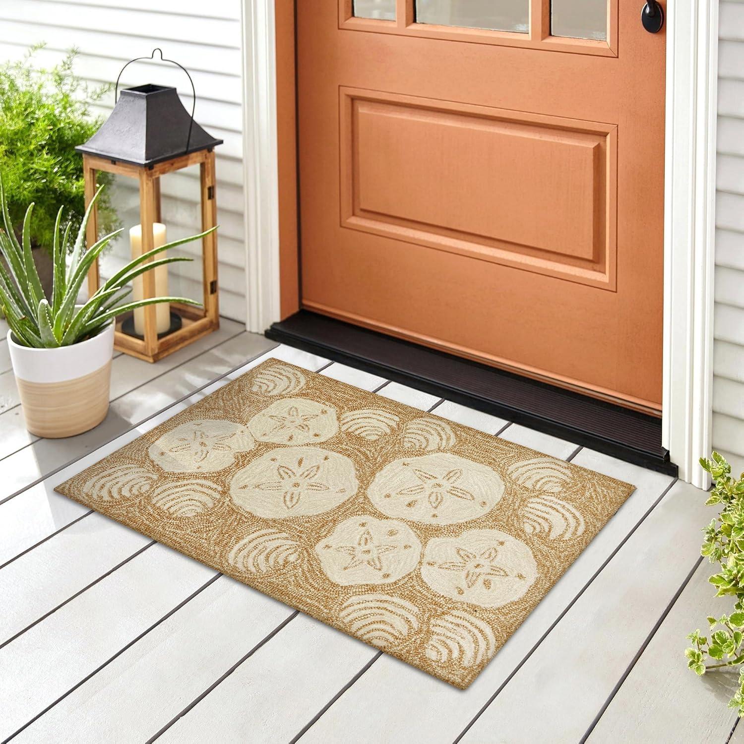 Seashell Hand-Tufted Outdoor Rug