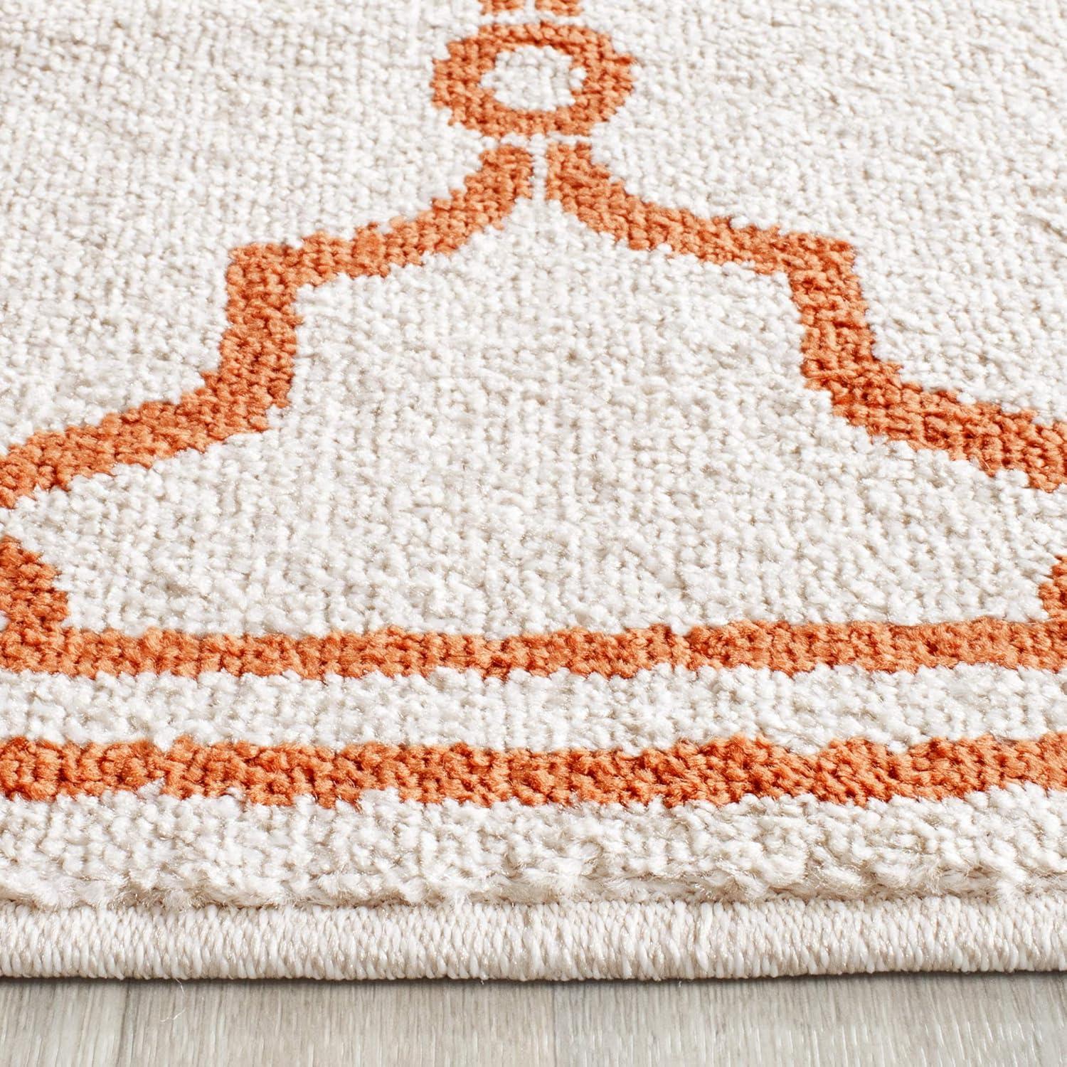 Amherst AMT414 Power Loomed Indoor Accent Rug - Beige/Orange - 3'x5' - Safavieh
