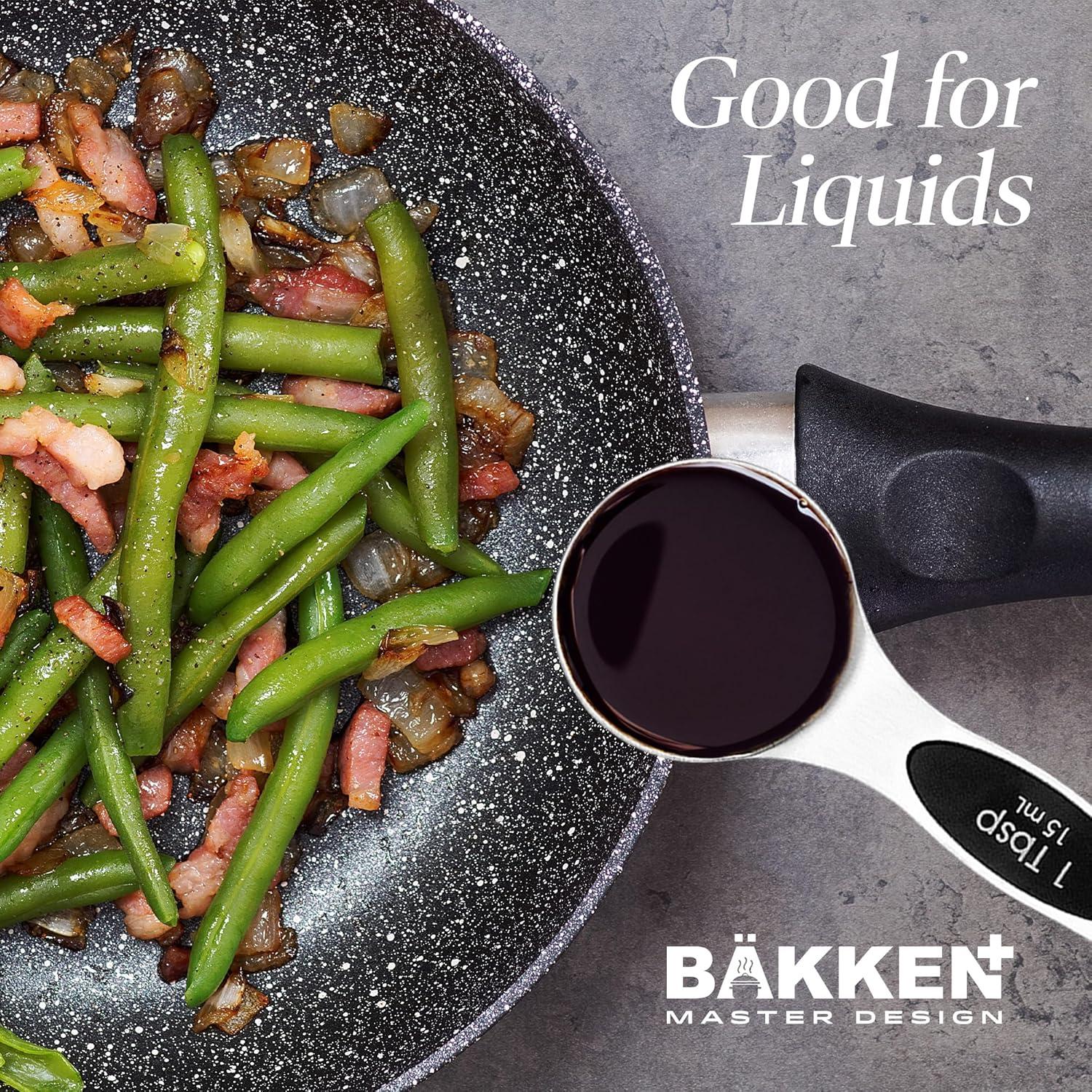 6 pc magnetic measuring spoon stainless steel