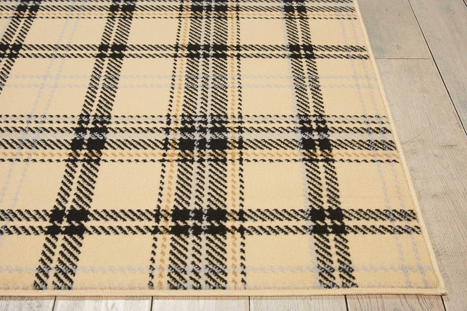 Nourison Grafix Contemporary Plaid Area Rug