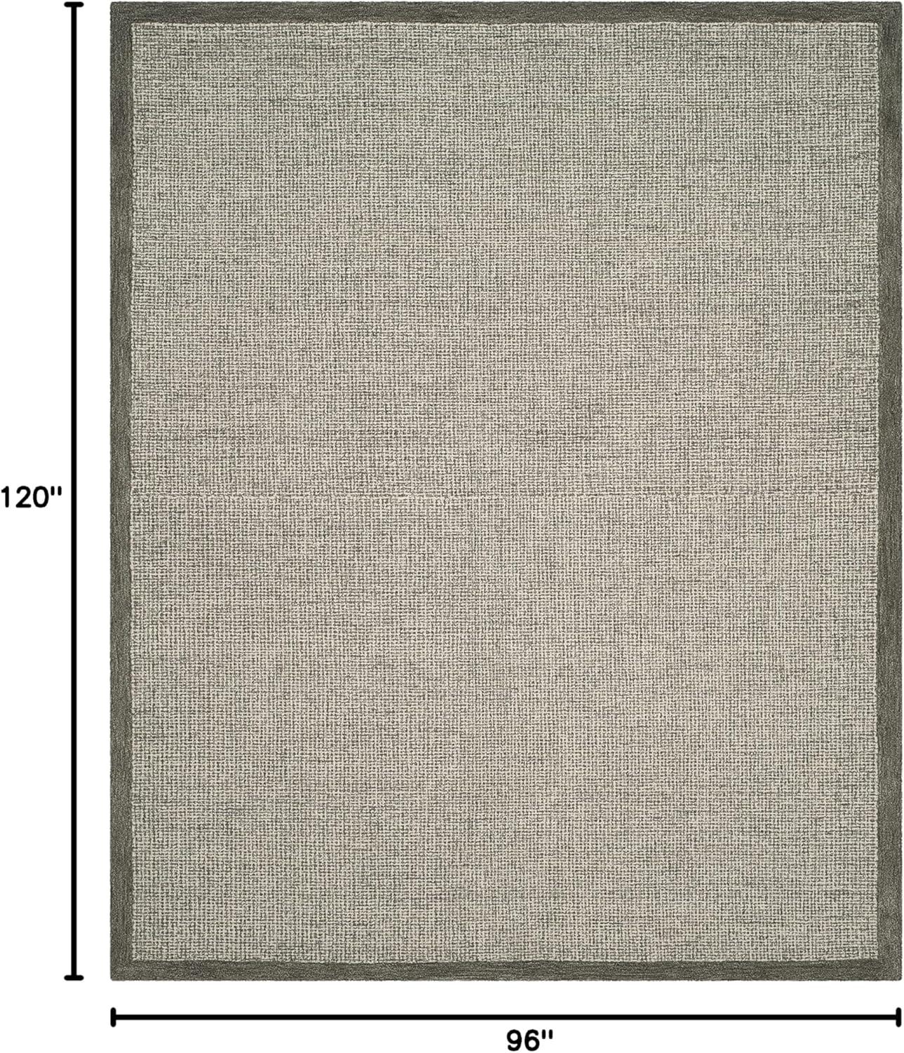 Abstract ABT220 Handmade Indoor Area Rug - Sage/Ivory - 8'x10' - Safavieh
