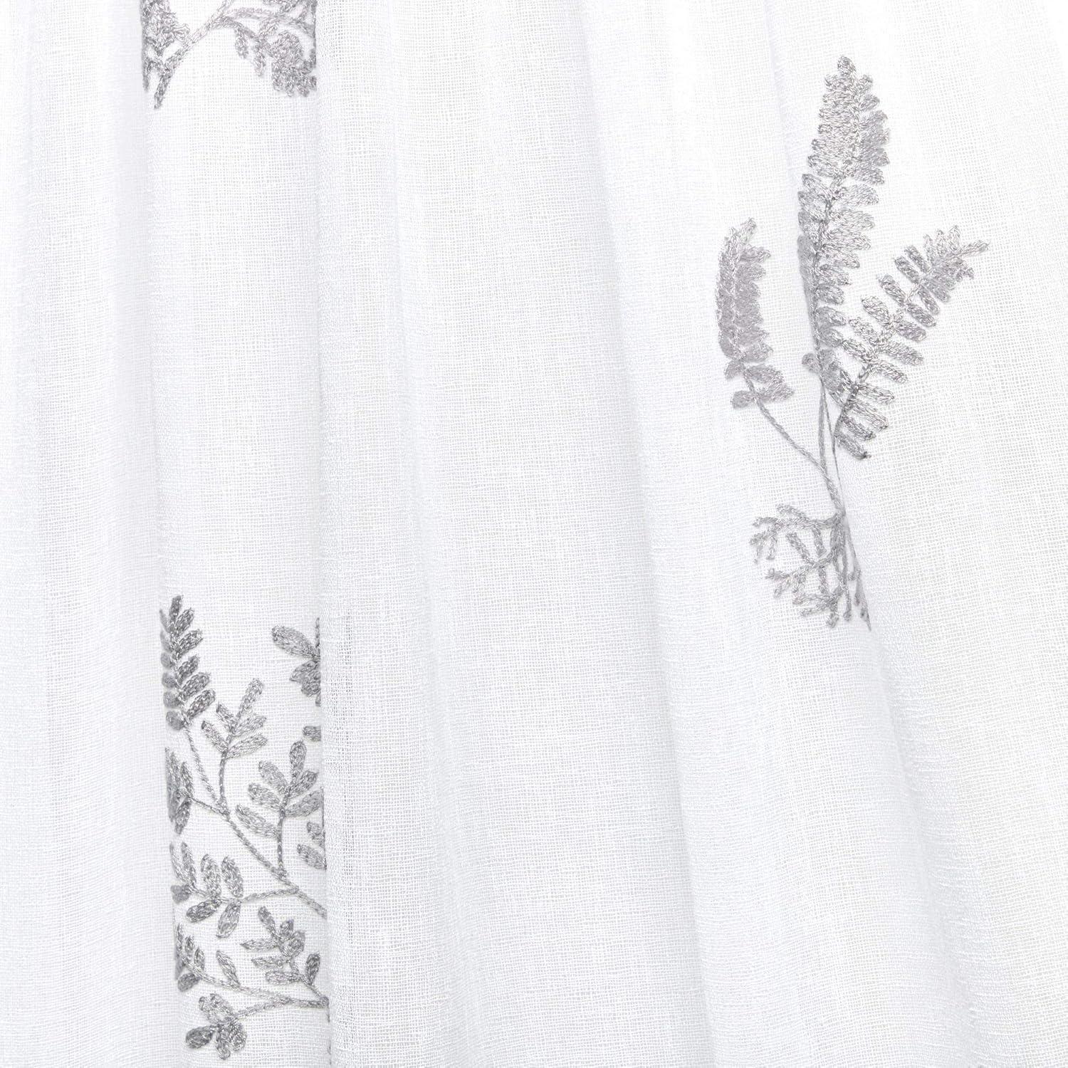 Nicole Miller Nicole Miller New York Mabel Sheer Rod Pocket Curtain Panels Pair (Set of 2)