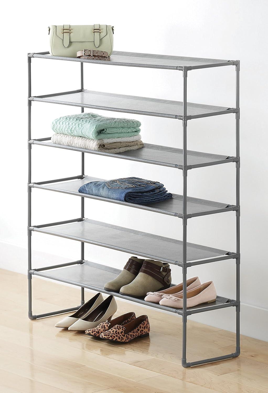 23.87'' W Steel Shoe Rack