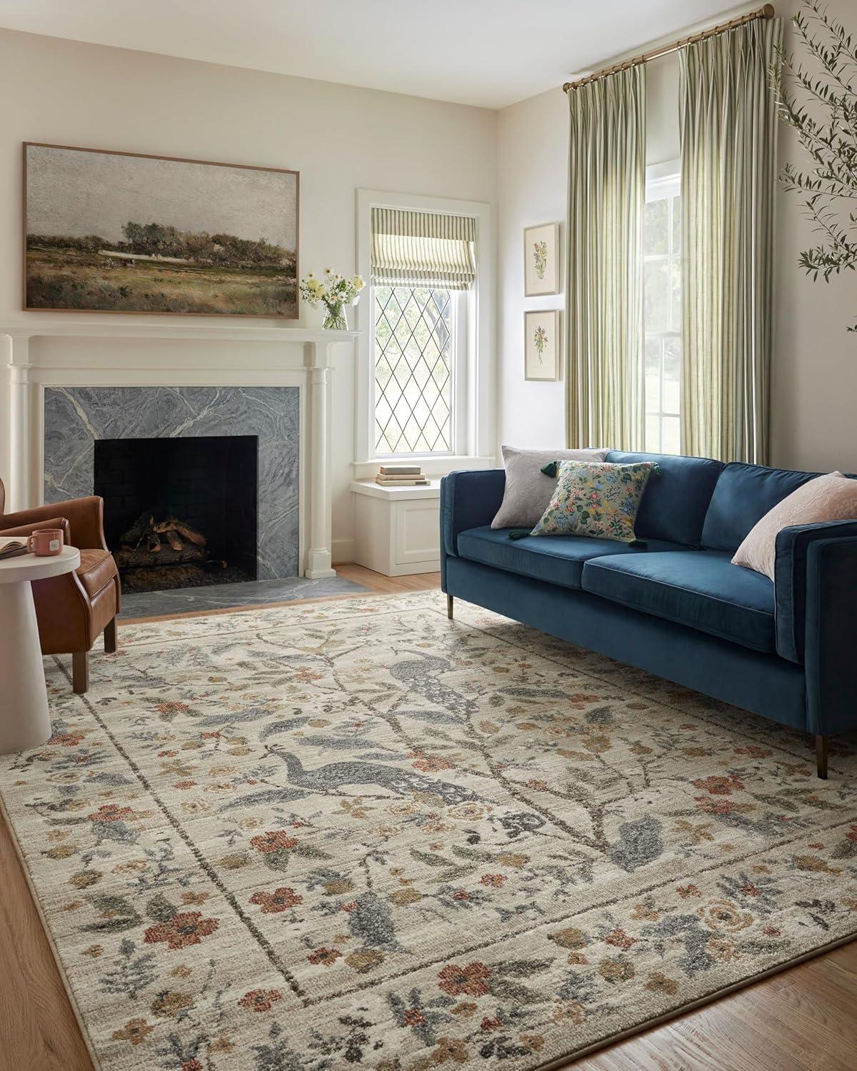 Rifle Paper Co. x Loloi Laurel Cream Area Rug