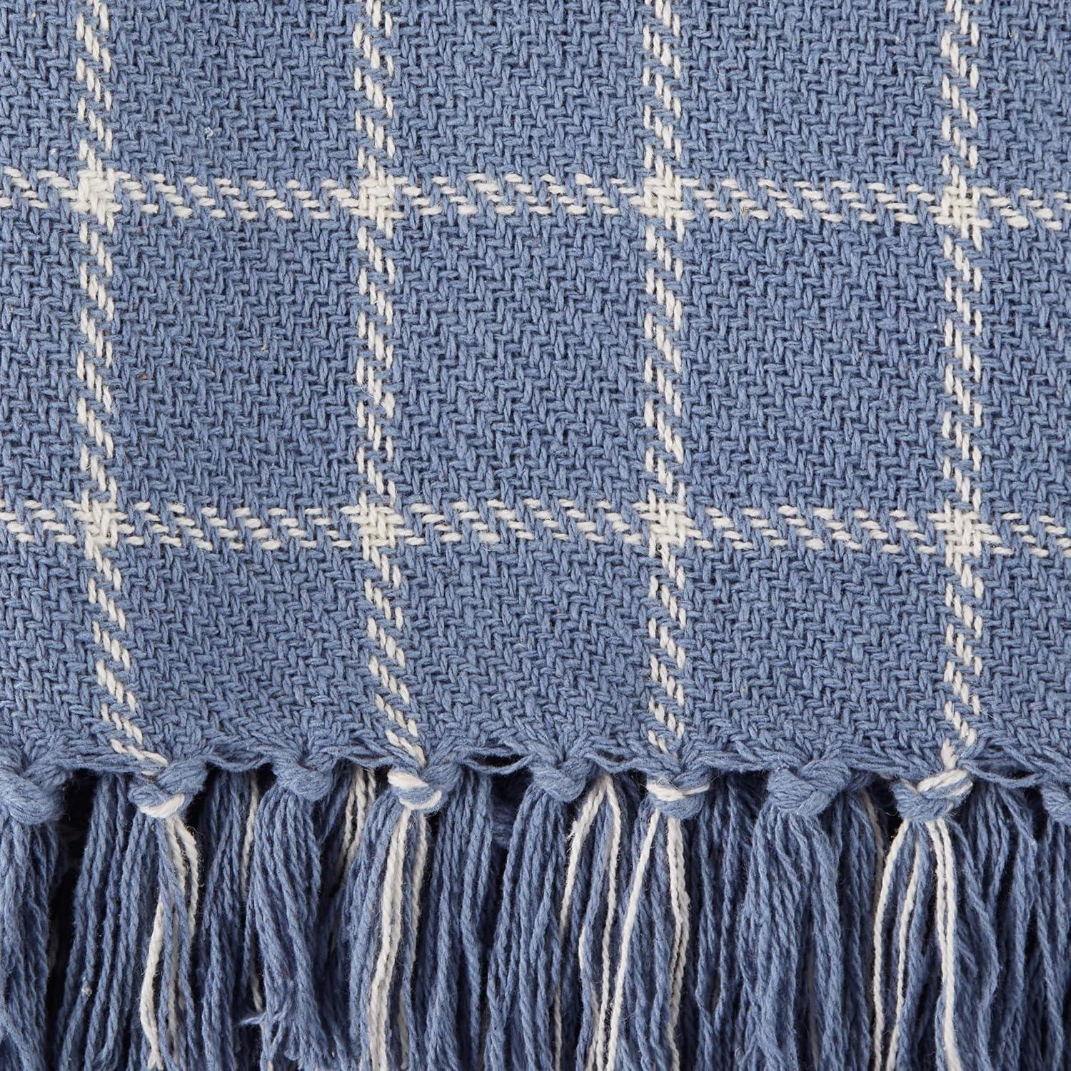 50"x60" Checked Plaid Throw Blanket - Design Imports