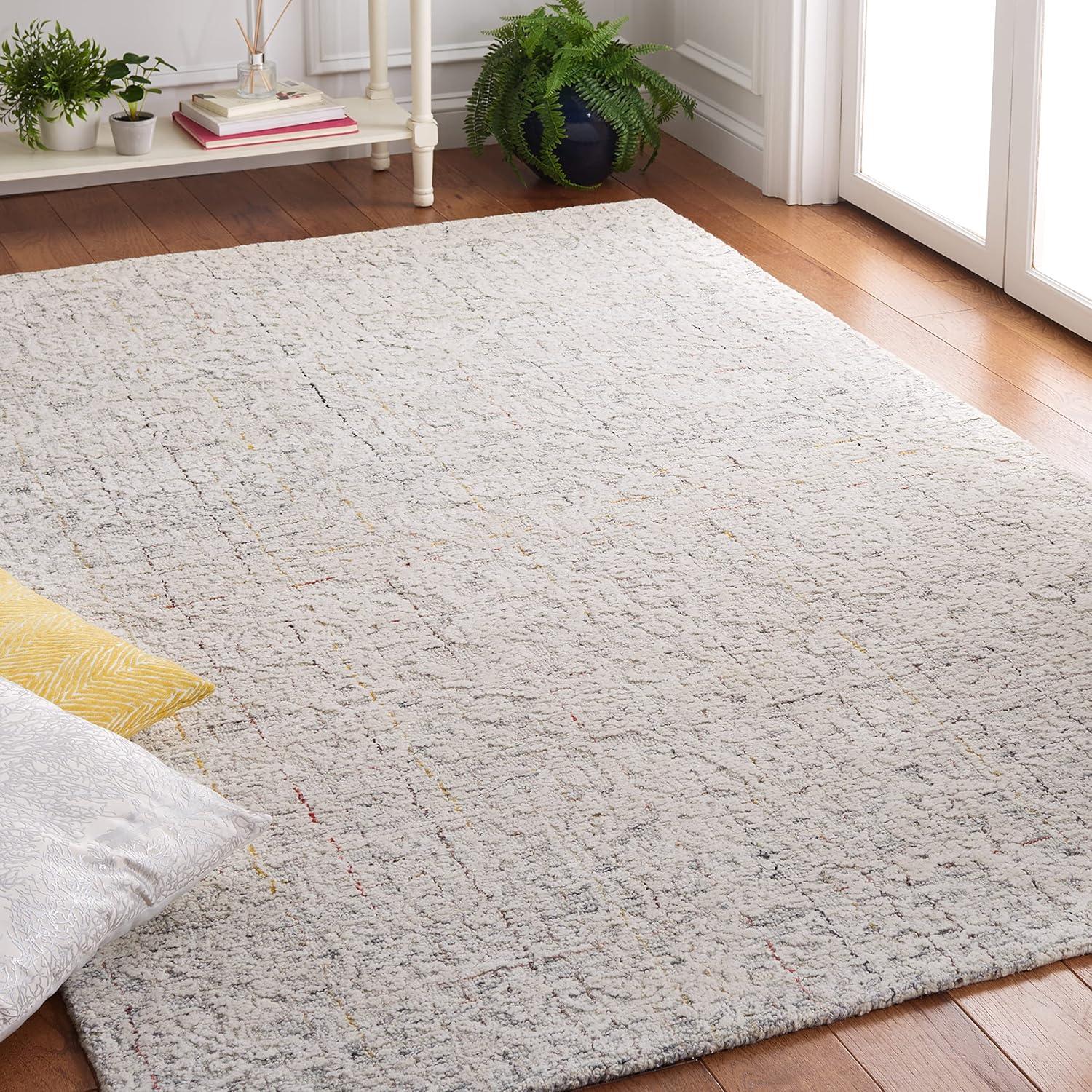Metro MET879 Hand Tufted Indoor Accent Rug - Grey/Ivory - 3'x5' - Safavieh