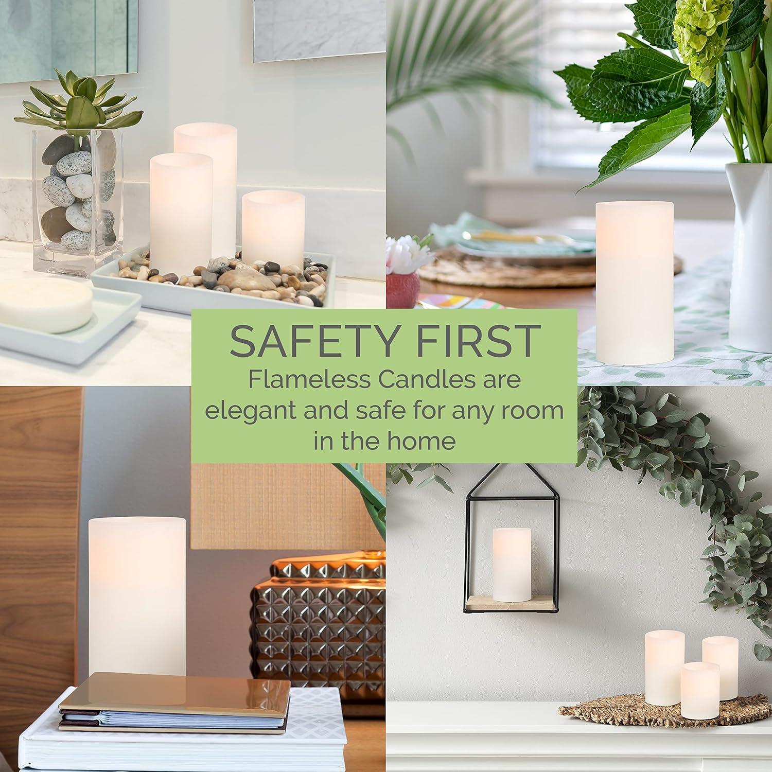 Mikasa Mikasa Wavy Top LED Unscented Wavy Top Wax LED Candle