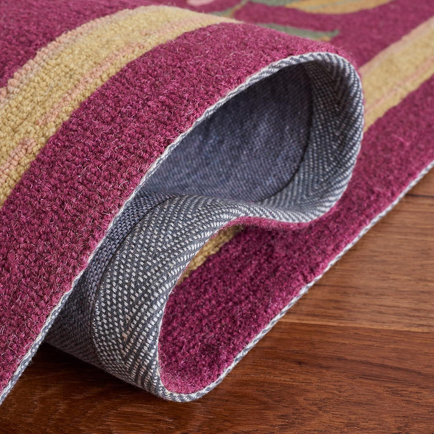 Chelsea HK210 Handmade Area Rug - 6'x9' - Burgundy - Safavieh