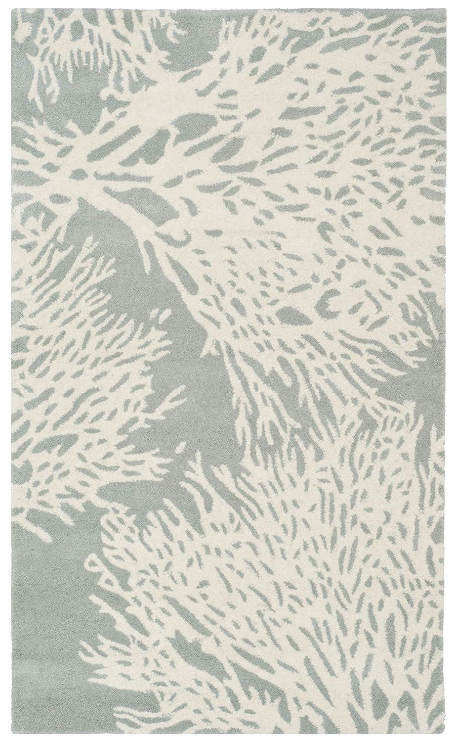 Bella BEL115 Hand Tufted Accent Rug - Grey/Ivory - 2'6"x4' - Safavieh.