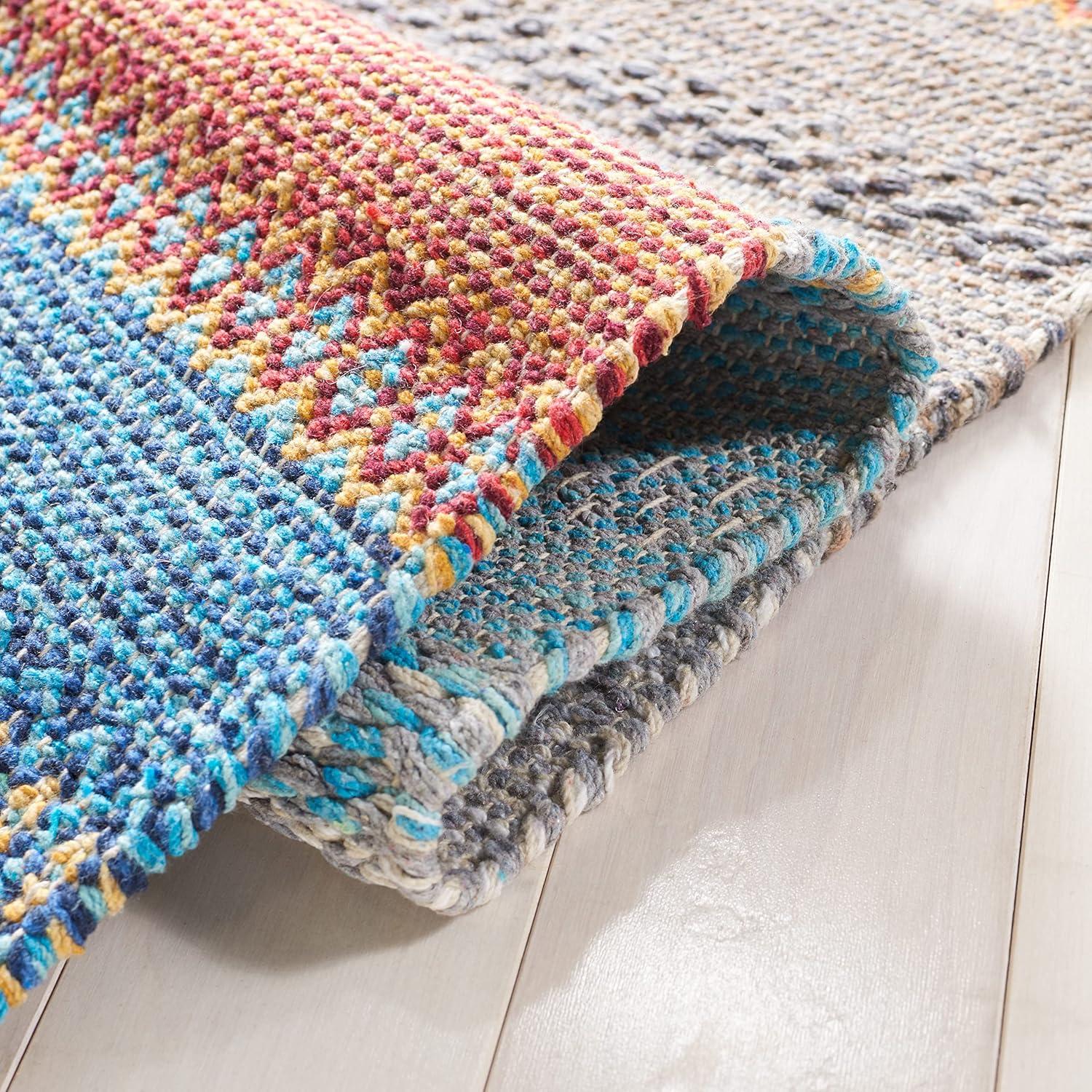 Montauk MTK851 Hand Woven Area Rug - Grey/Orange - 8'x10' - Safavieh.