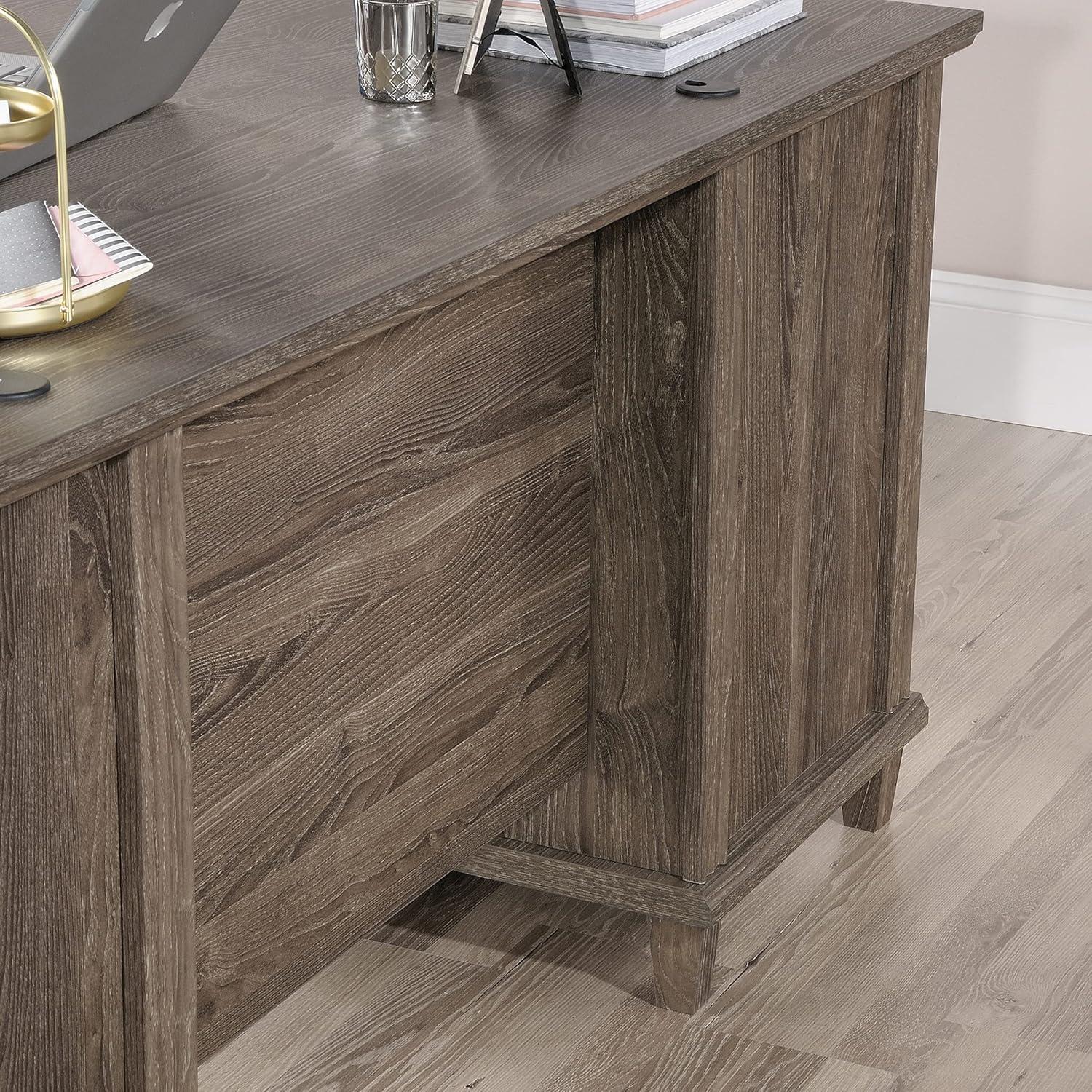 Sauder Hammond Executive Desk, Emery Oak Finish
