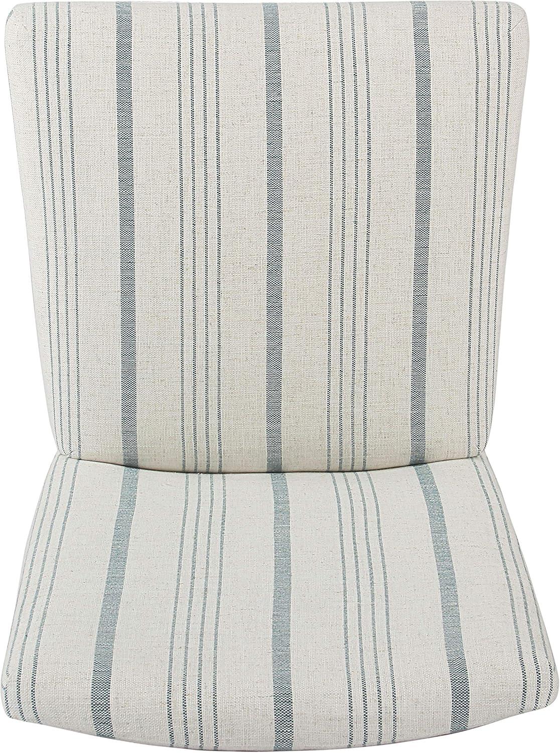 Classic Parsons High Back Barstool Blue - HomePop: Upholstered, Padded, Wood Legs, 250lb Capacity