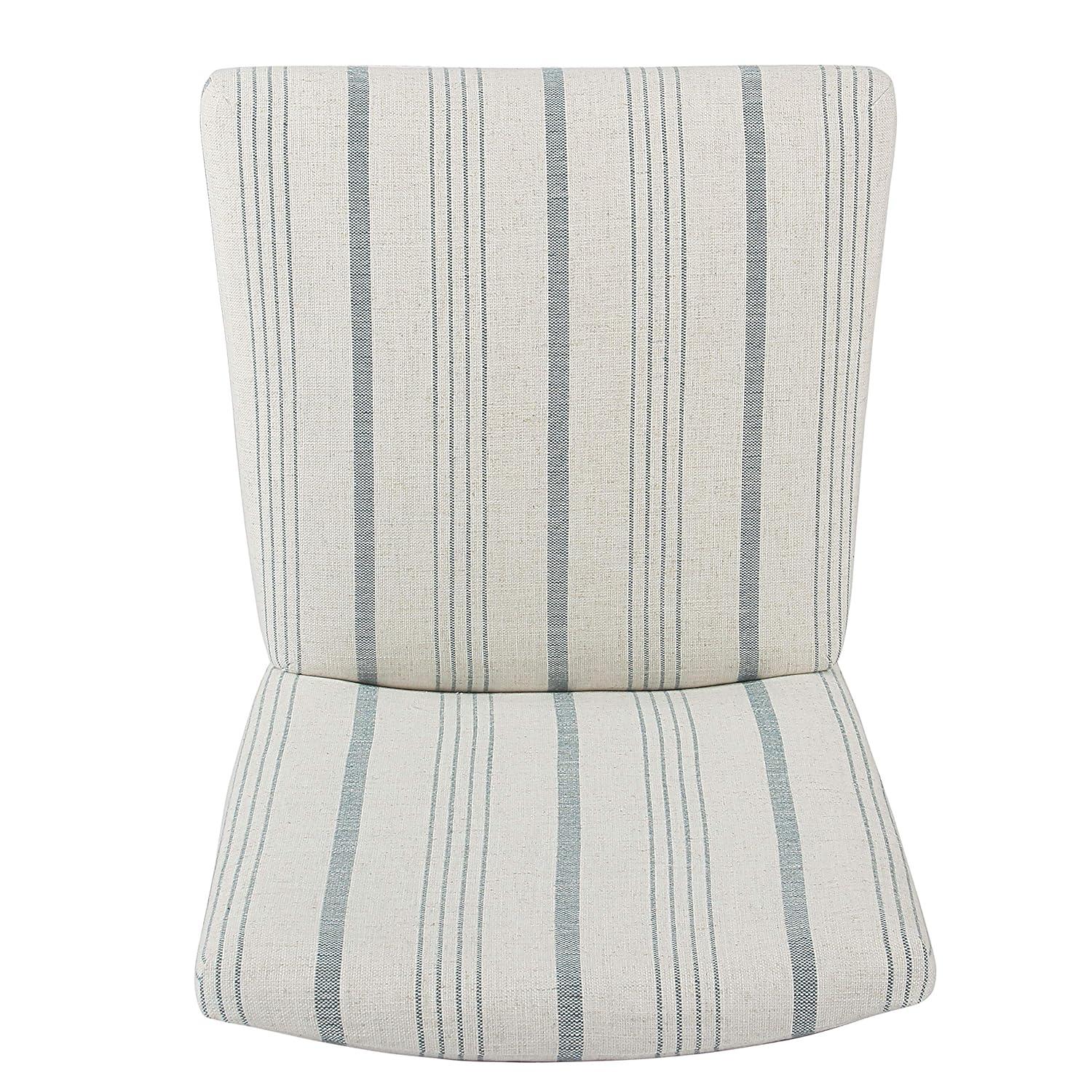 Classic Parsons High Back Barstool Blue - HomePop: Upholstered, Padded, Wood Legs, 250lb Capacity