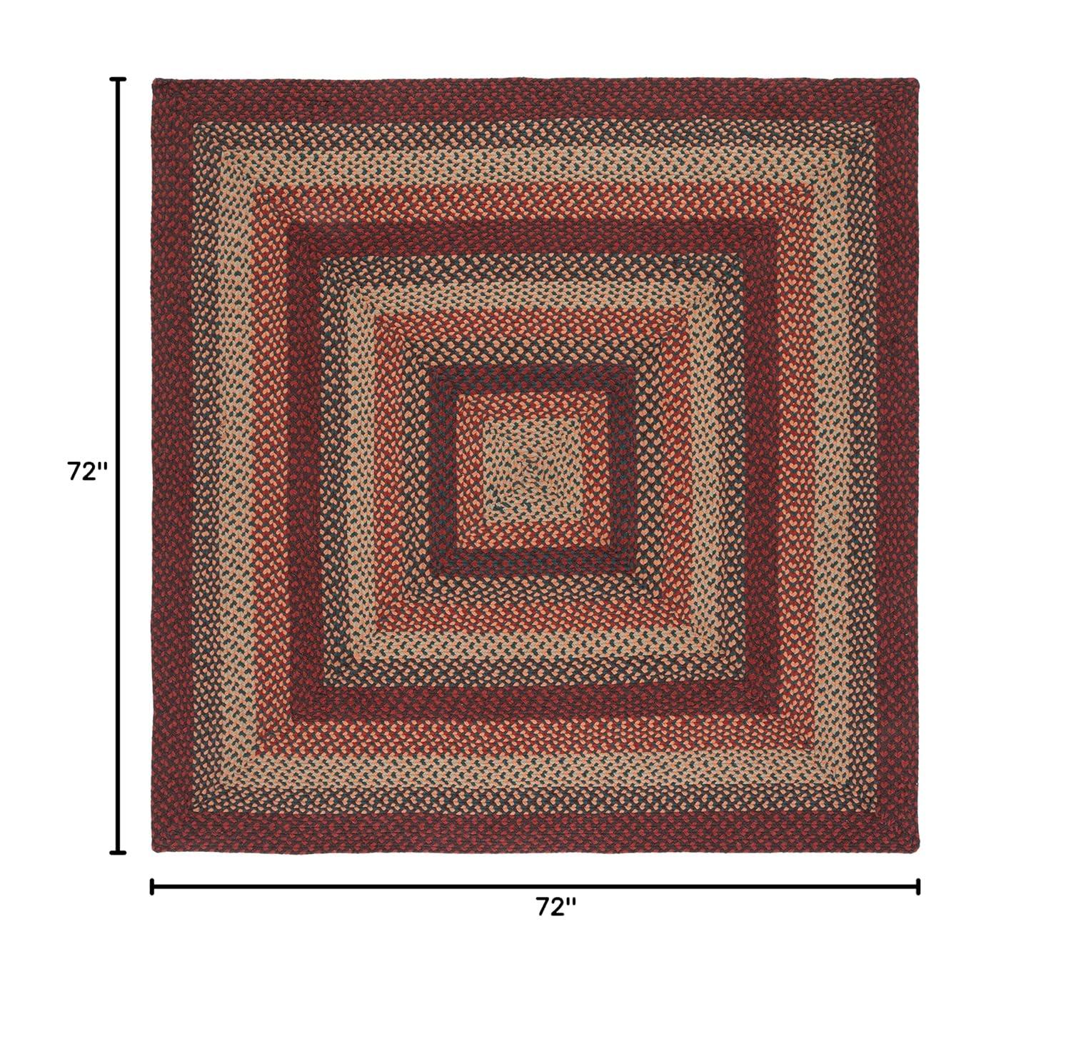 Braided BRD651 Flat Weave Indoor Area Rug - Dark Grey/Blue - 6'x6' - Safavieh