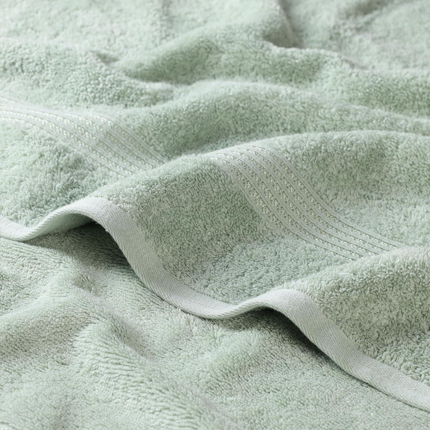 Superior Egyptian Cotton Absorbent 8-Piece Sage Towel Set