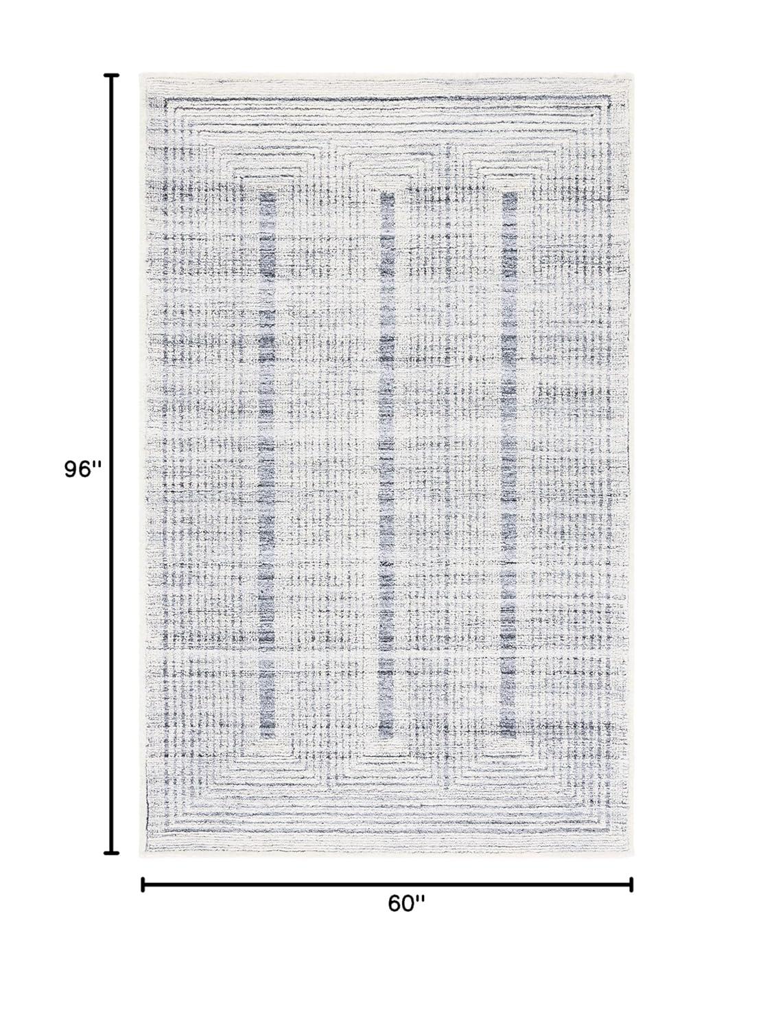 Metro MET991 Hand Tufted Indoor Area Rug - Light Grey/Ivory - 5'x8' - Safavieh