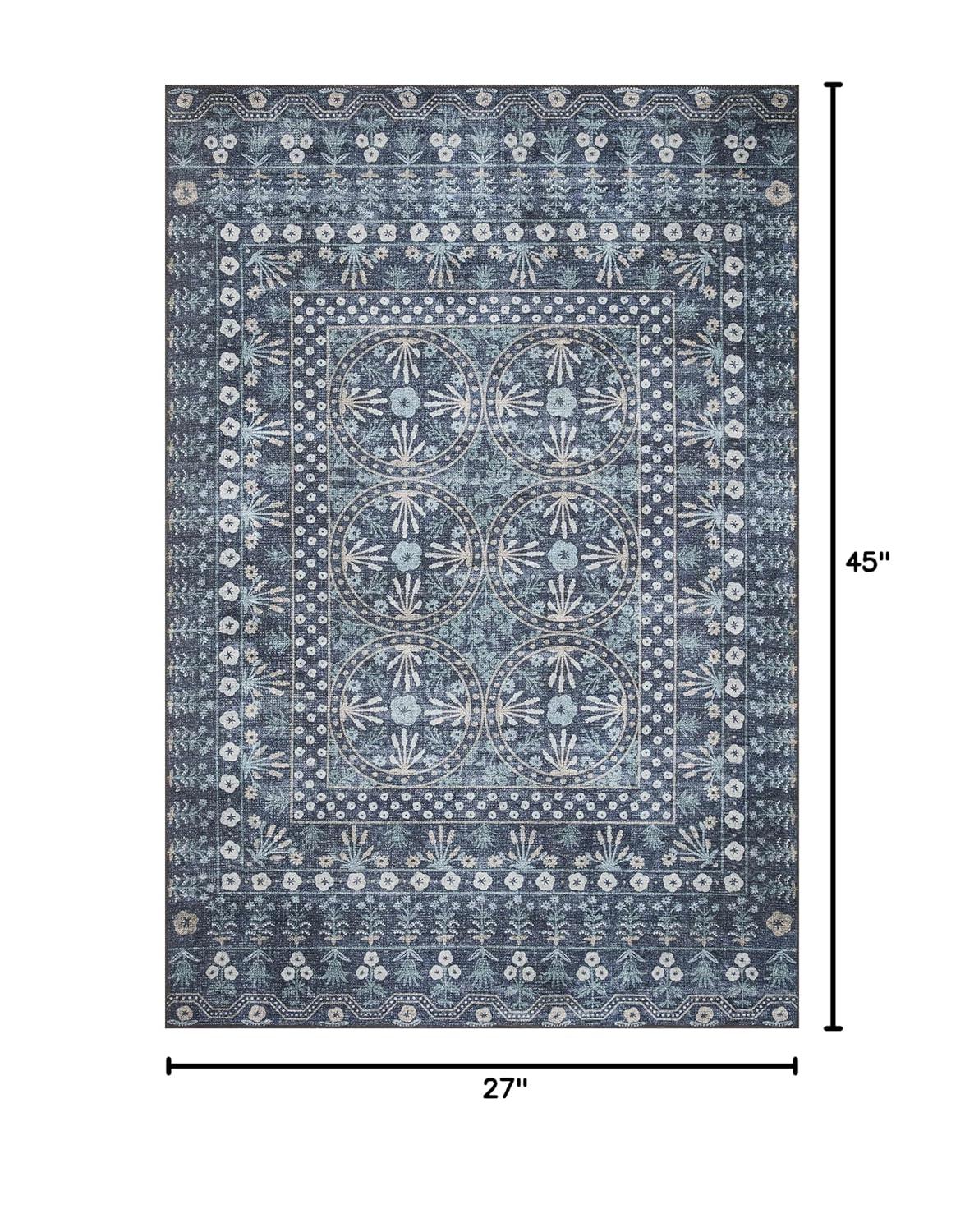 Rifle Paper Co. x Loloi Maison Rosette Blue Rug