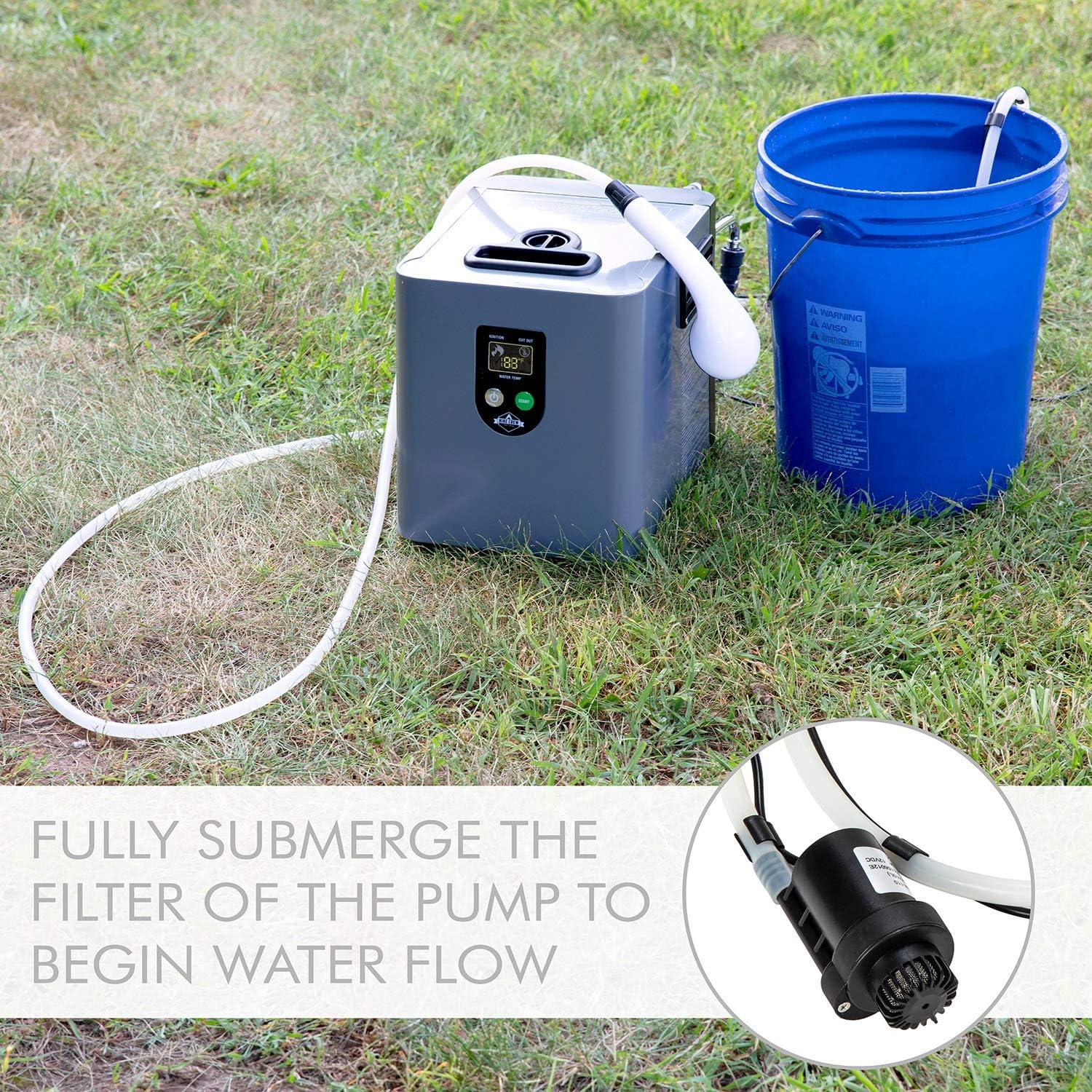 Hike Crew Portable Outdoor Camping Propane Water Heater & Shower Pump