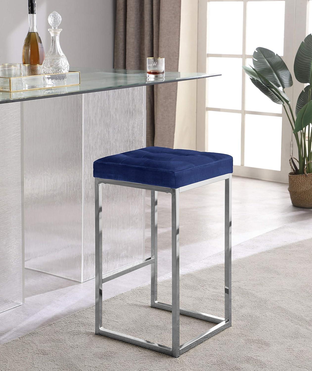Derik Upholstered Stool with Metal Frame