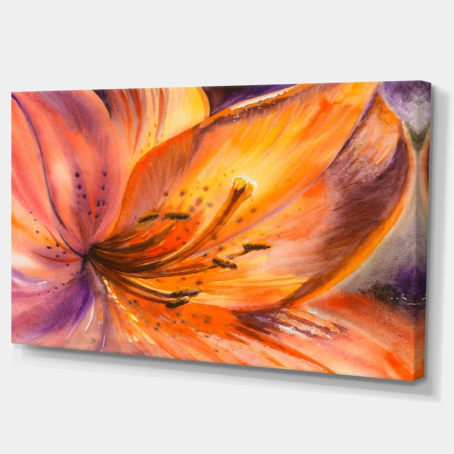 " Orange Lily Flower "