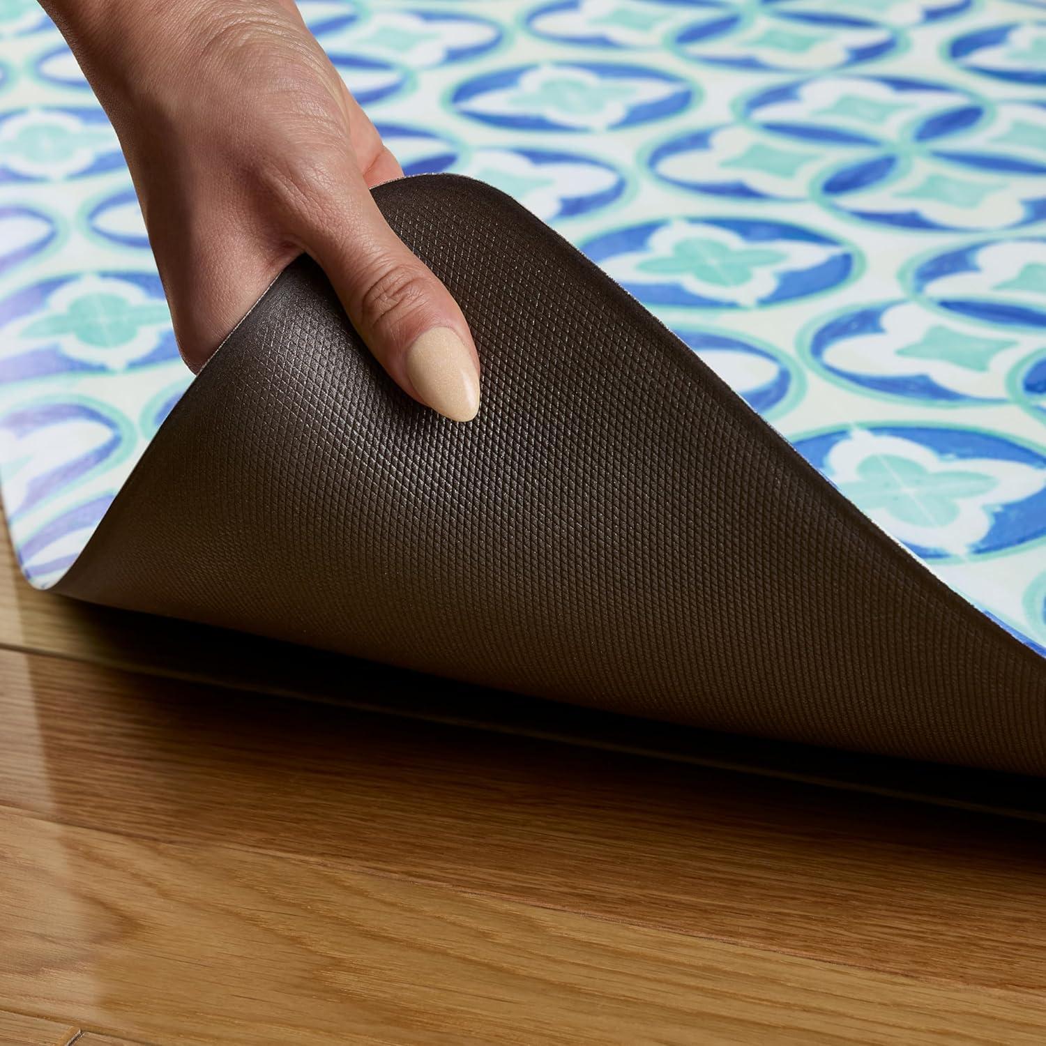 Fiesta FIESTA Mali Tiles Geo Trellis Anti-Fatigue Comfort Non-Slip Kitchen Runner Mat