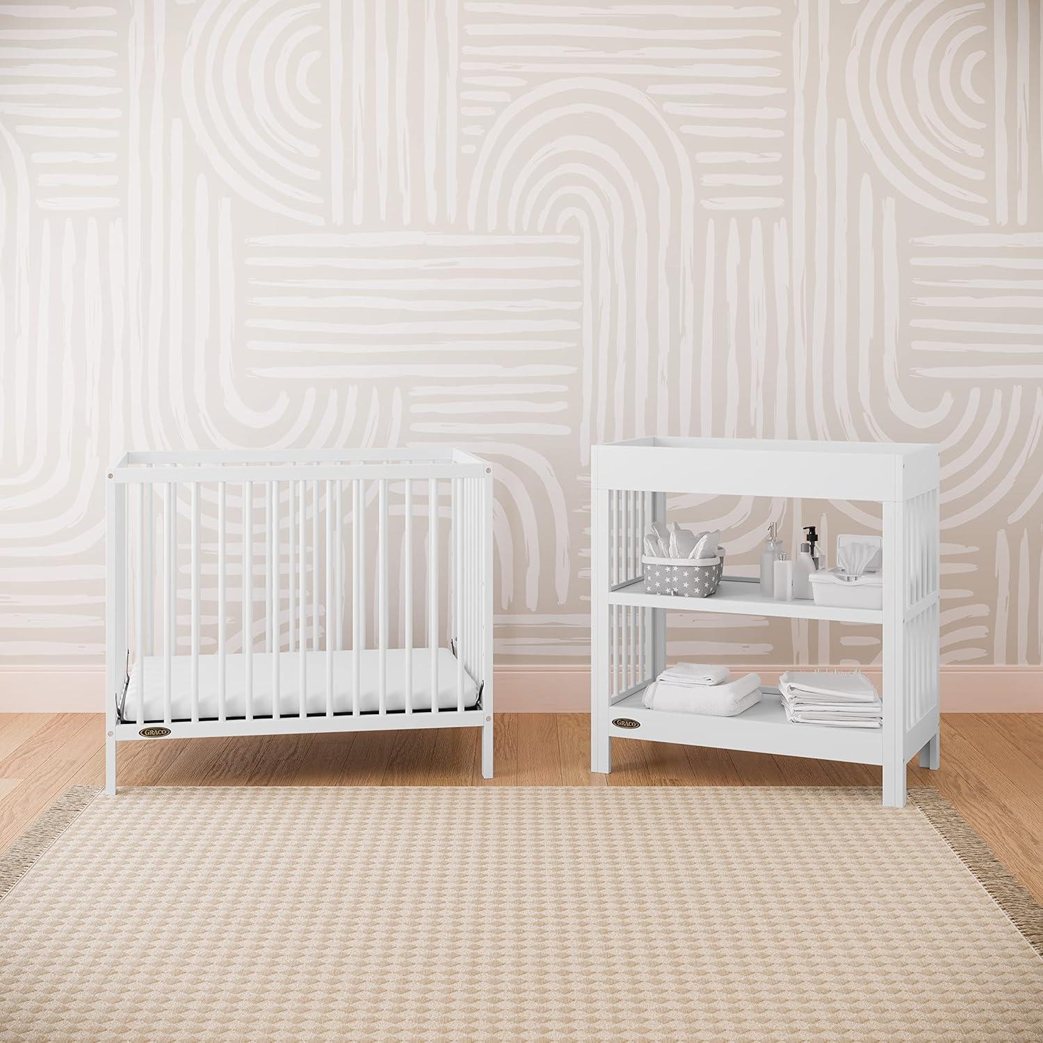 Teddi 4-in-1 Mini Convertible Crib with Mattress