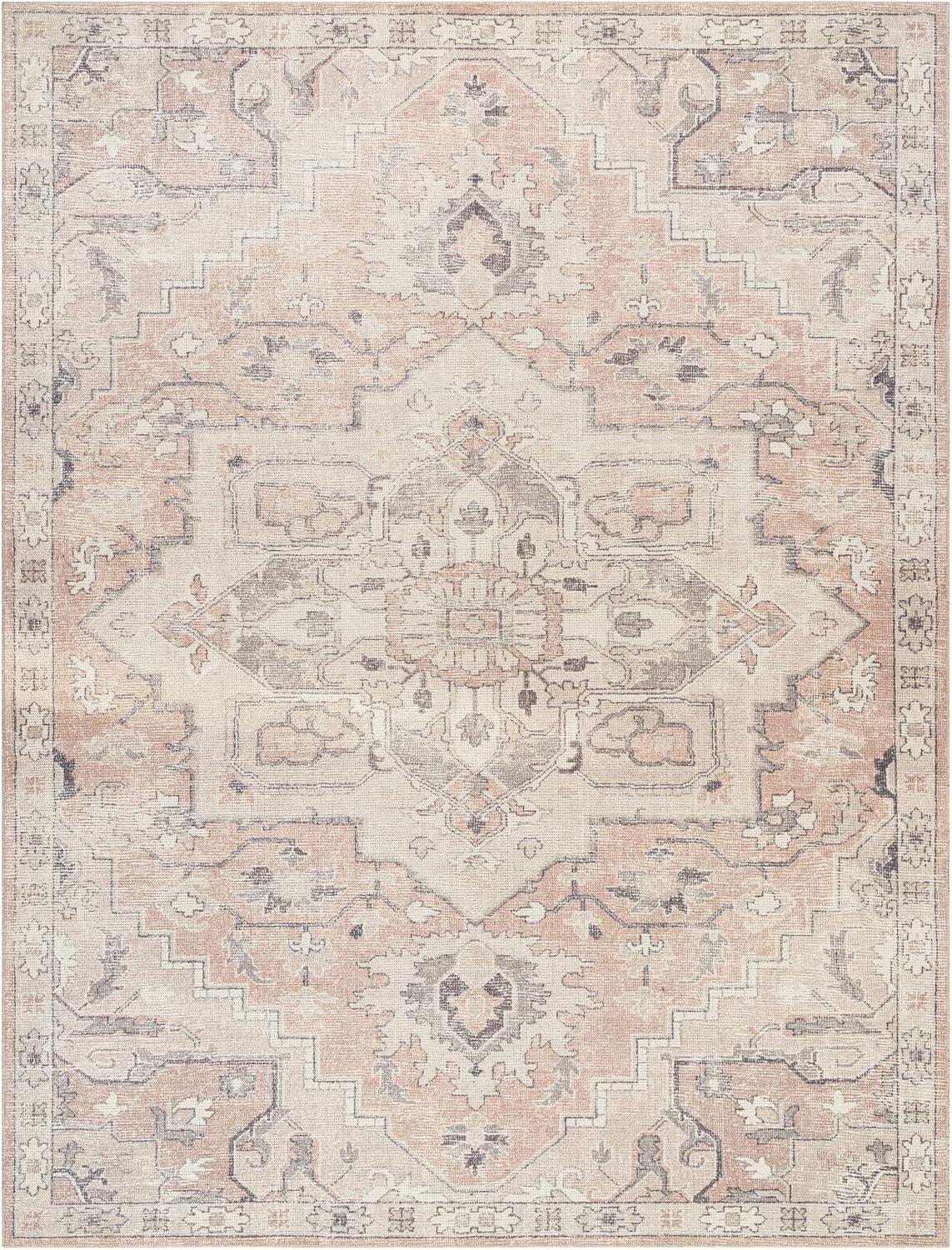 Becki Owens x Livabliss Elle Oriental Rose Smoke Area Rug