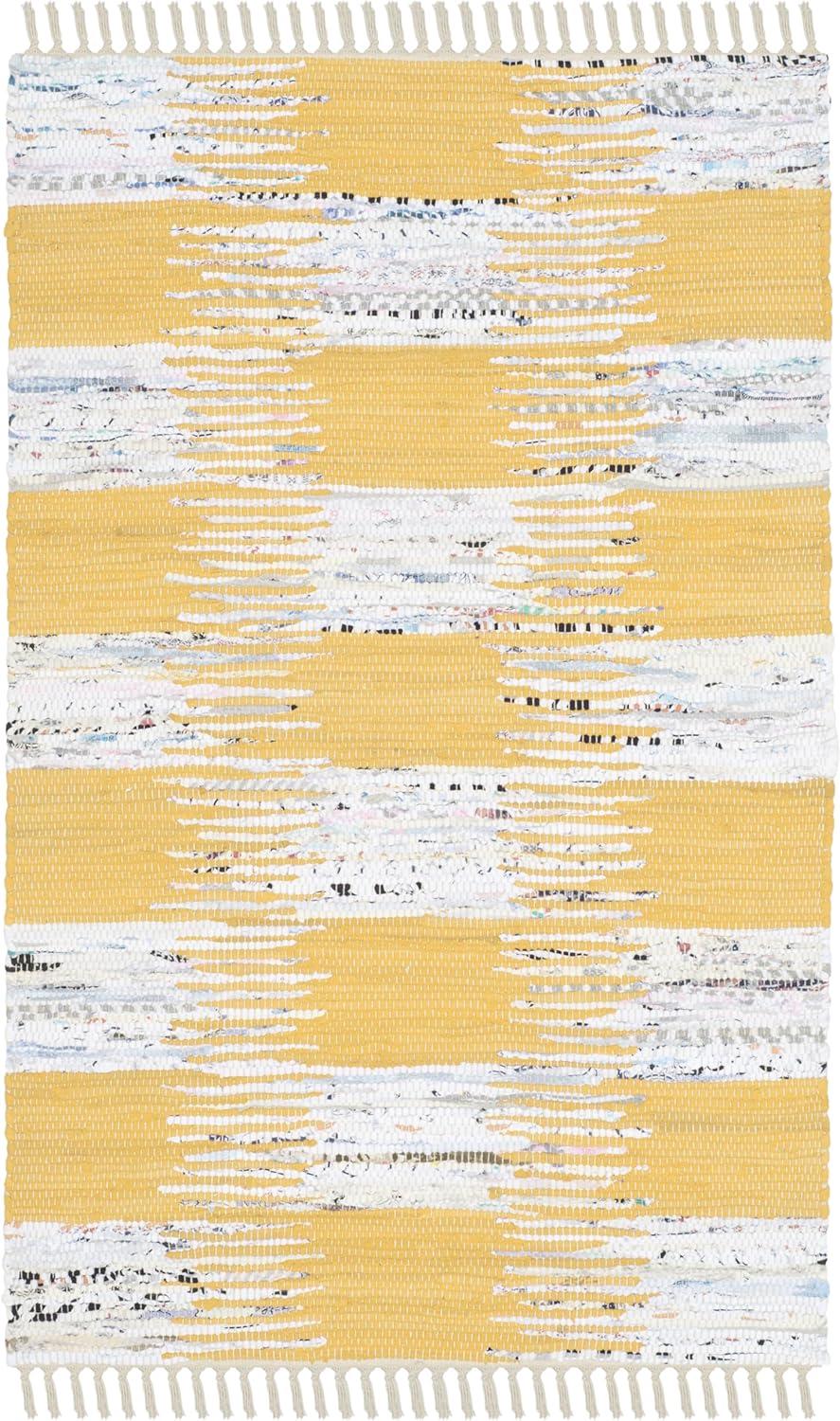 Montauk MTK721 Hand Woven Indoor Accent Rug - Yellow/Multi - 2'6"x4' - Safavieh.