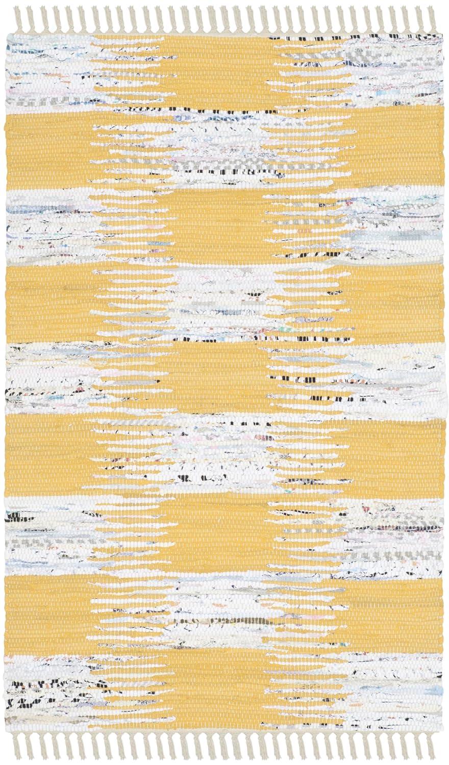 Montauk MTK721 Hand Woven Indoor Accent Rug - Yellow/Multi - 2'6"x4' - Safavieh.