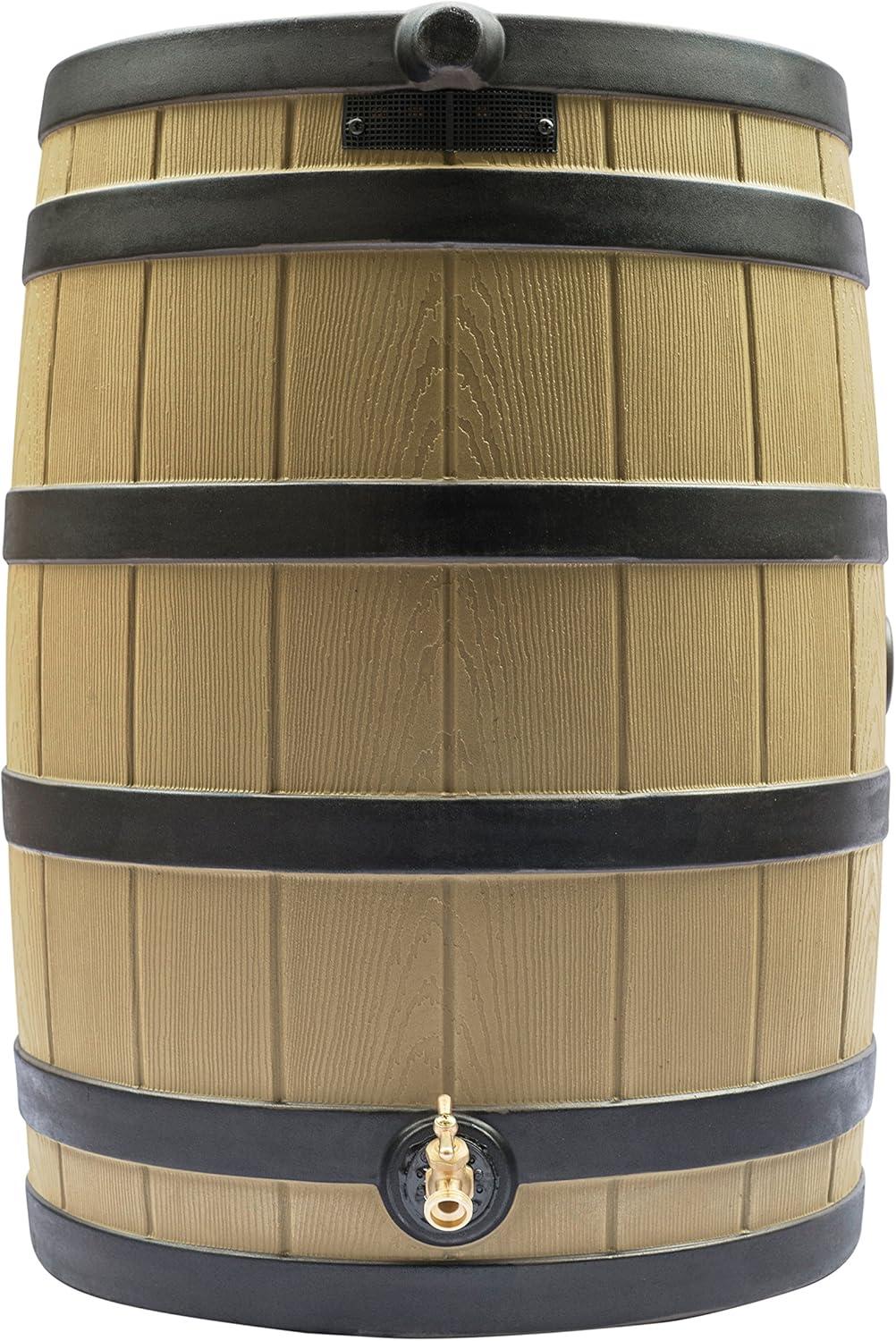 Good Ideas Good Ideas Rain Wizard Whiskey Style Rain Barrel with Overflow and Spigot