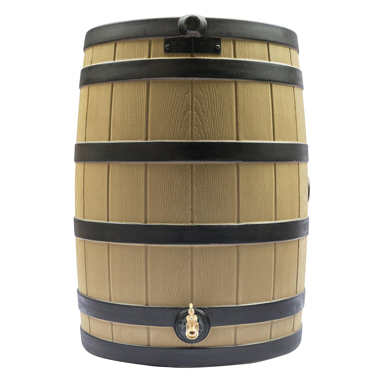 Good Ideas Good Ideas Rain Wizard Whiskey Style Rain Barrel with Overflow and Spigot