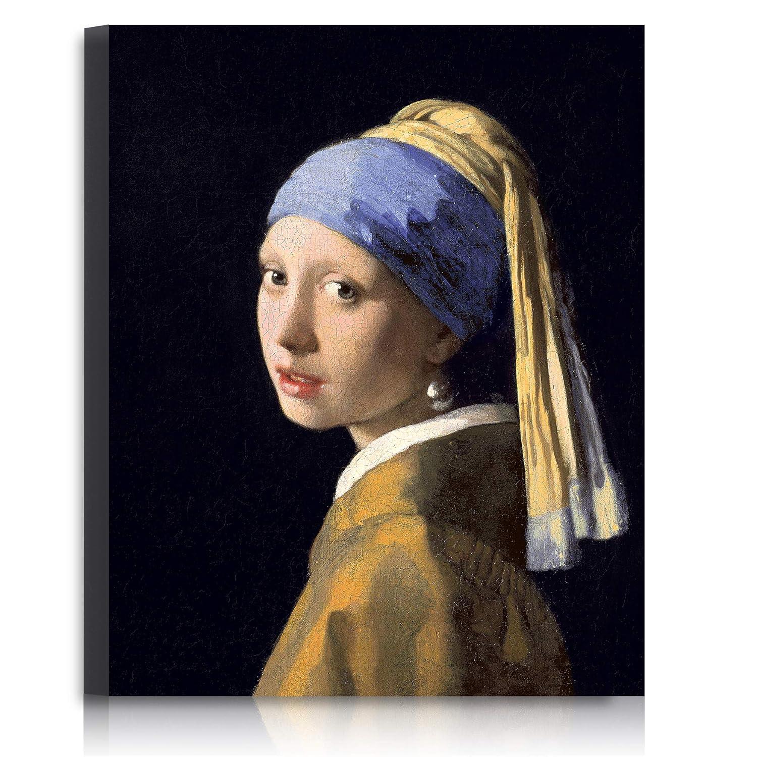 "Girl With Pearl Earring, Jan Vermeer - CANVAS OR FINE PRINT WALL ART"