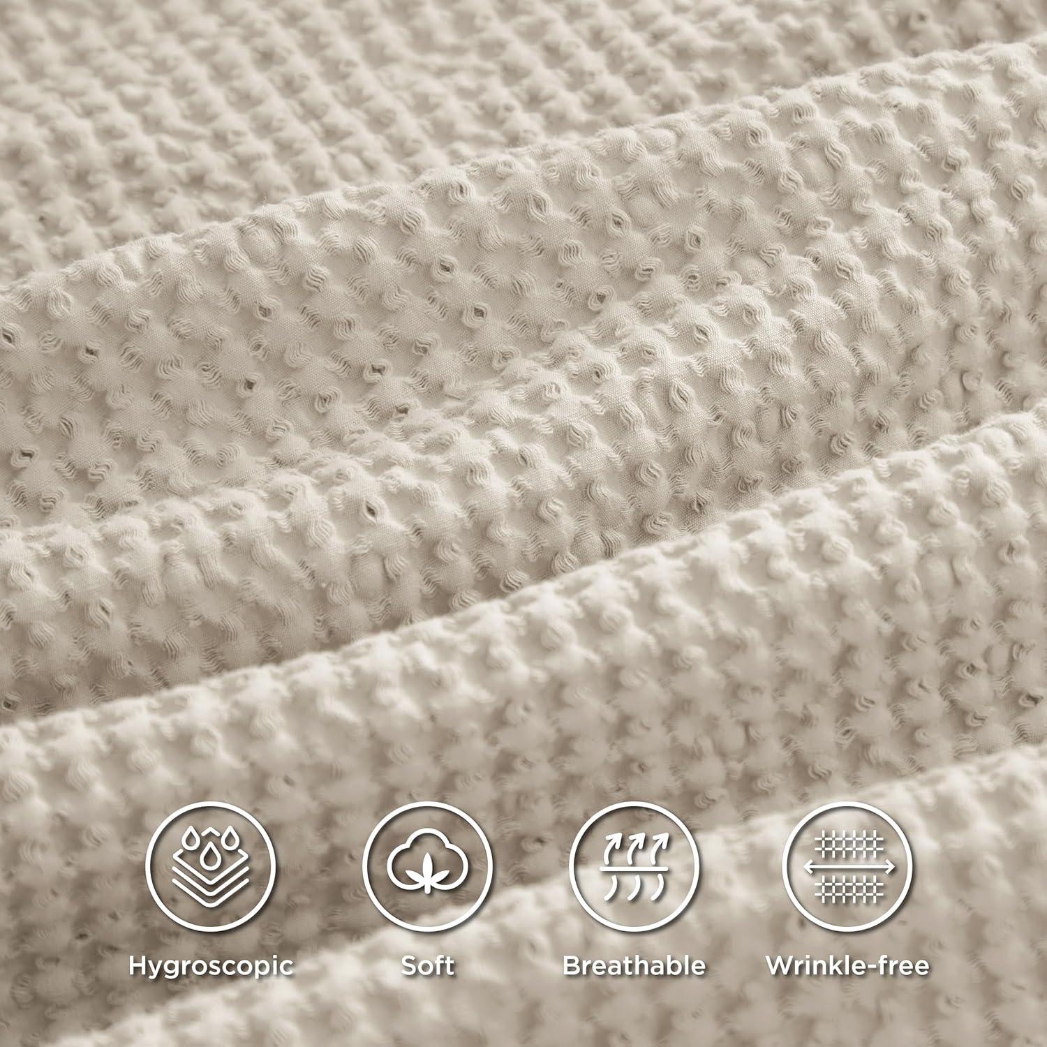 Bedsure Bedsure 100% Cotton Waffle Weave Duvet Cover