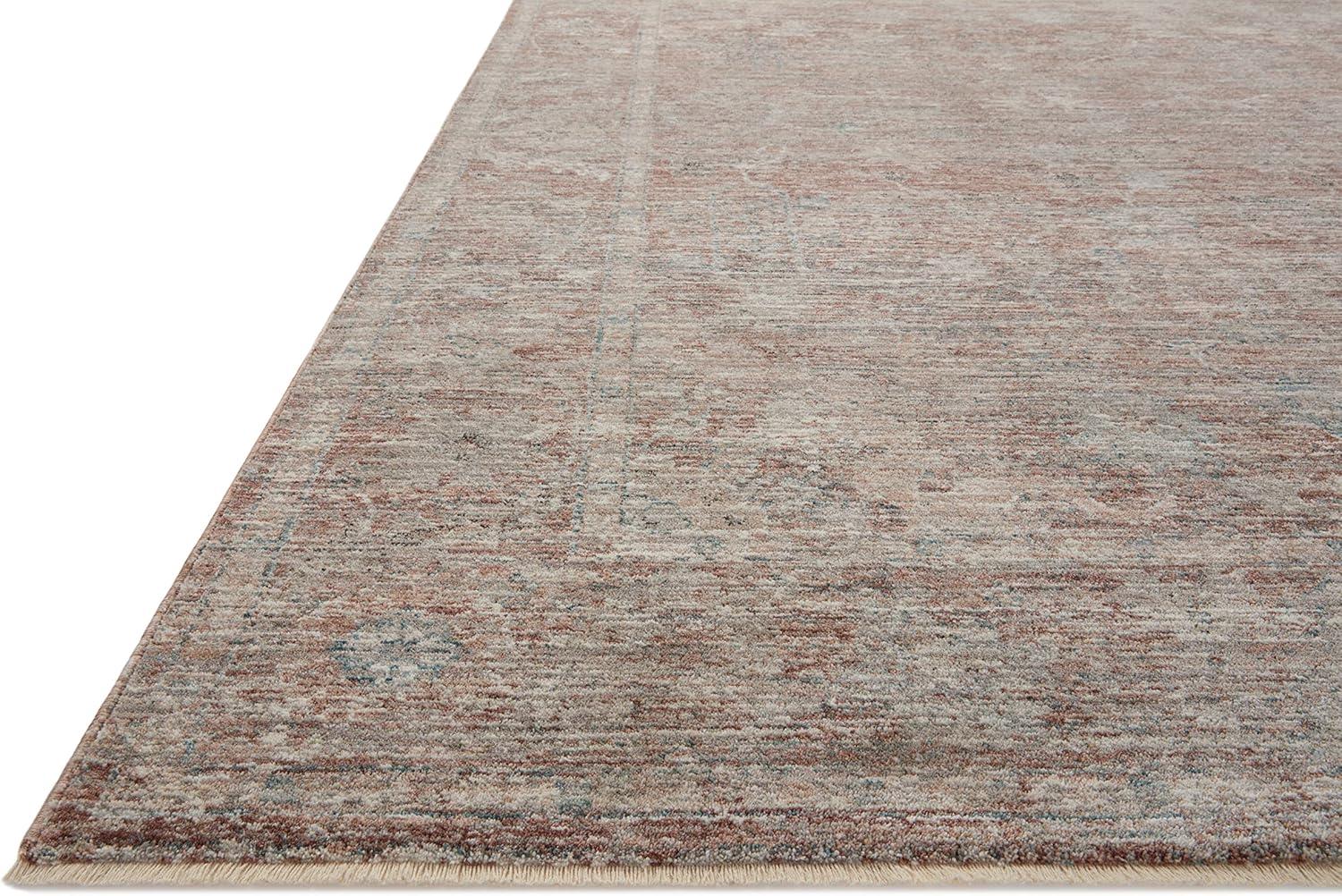 Magnolia Home By Joanna Gaines X Loloi Millie Brick / Fog Area Rug