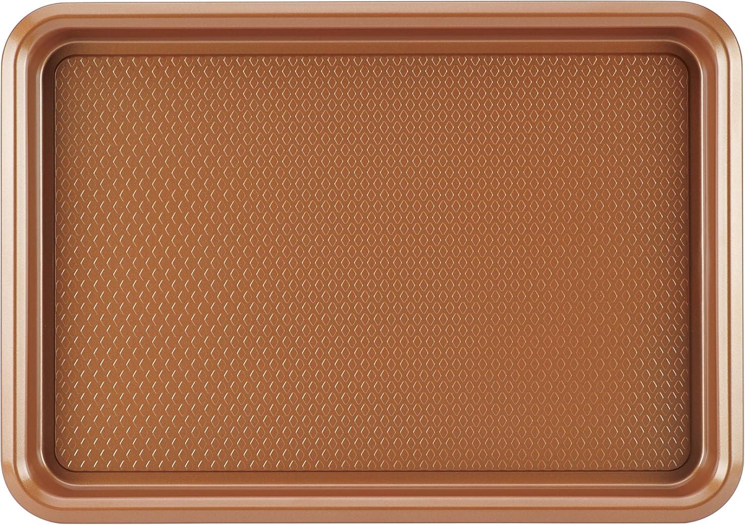 Copper Nonstick Steel Textured 10" x 15" Baking Sheet