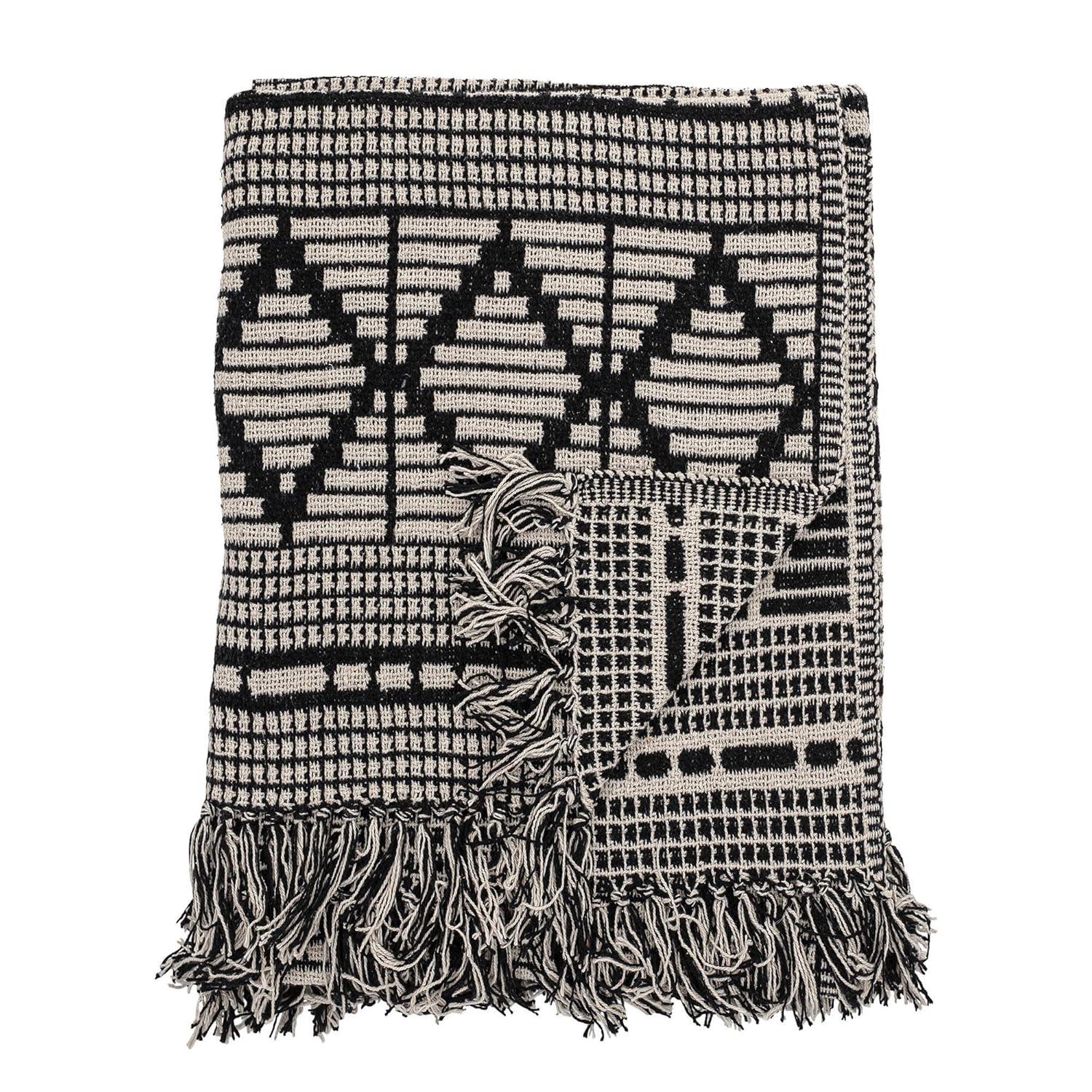 Bloomingville Hand Woven Throw Blanket