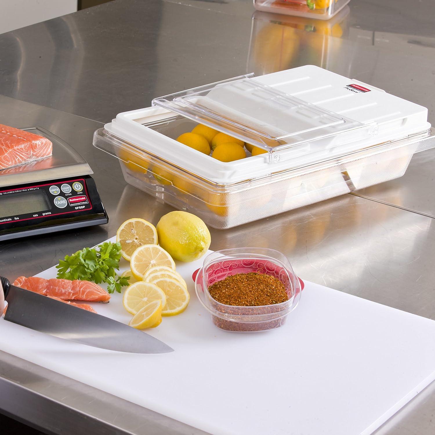 Food/Tote Boxes, 2gal, 18w x 12d x 3 1/2h, Clear