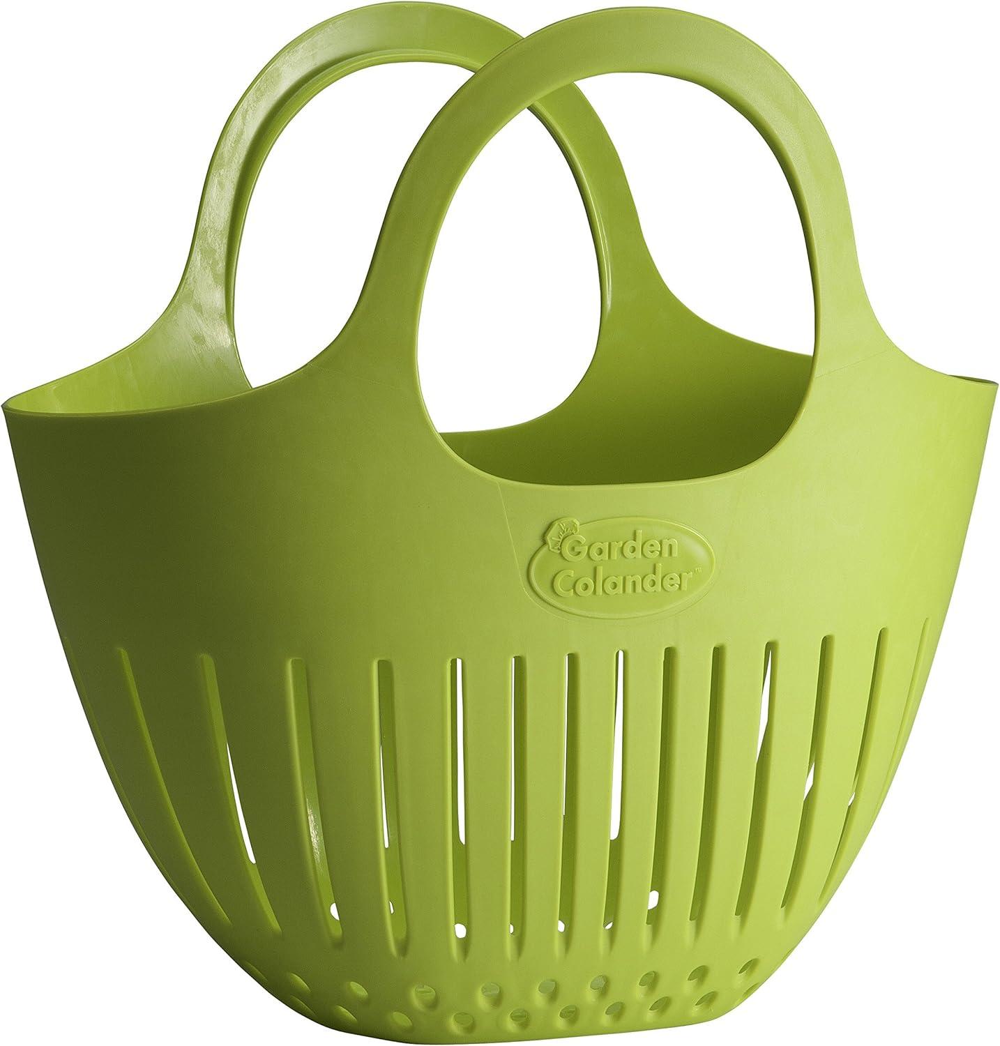 Green Plastic Mini Garden Colander Basket Set