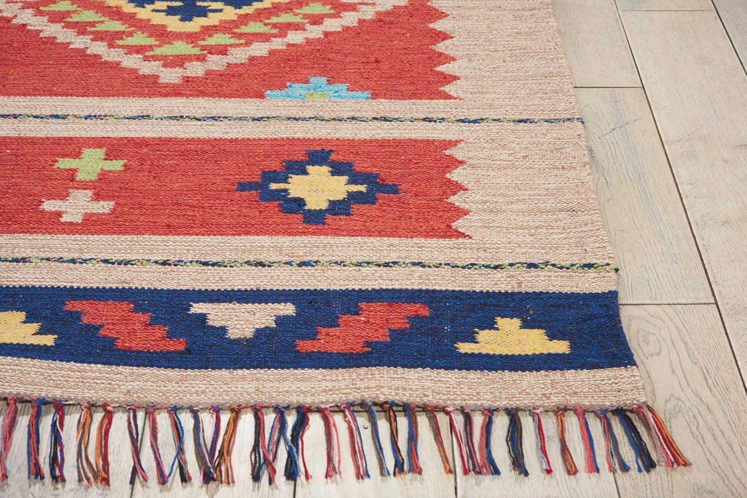 Nourison Baja Boho Geometric Southwestern Flatwoven Indoor Rug