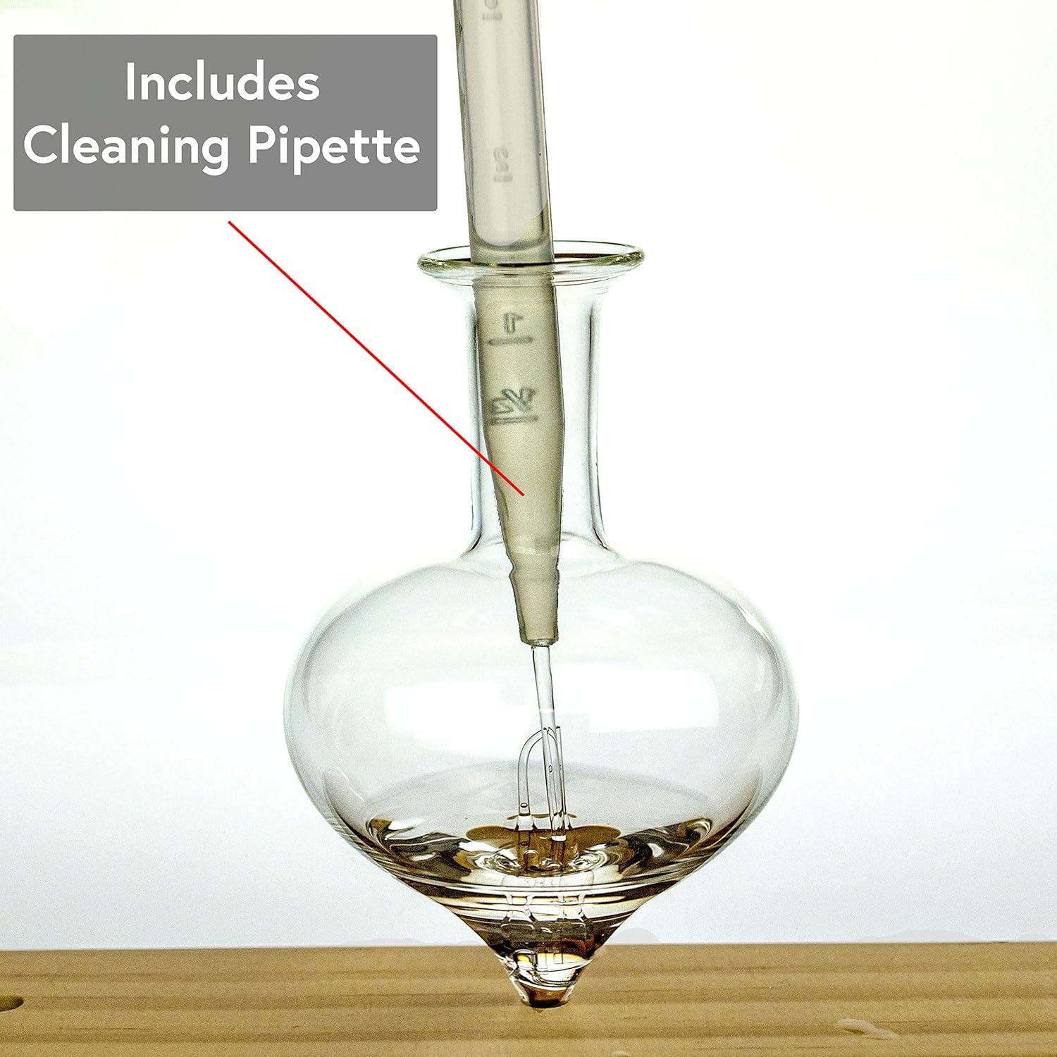 ArOmis Premium Glass Essential Oils Nebulizer - Waterless Diffuser for Aromatherapy - Handmade Oil Diffuser, Wooden Base, No Plastic, No Heat, No Battery, No LEDs - Solum Lux Merus