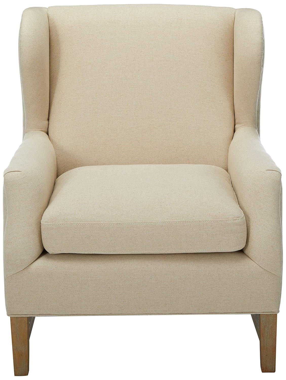 Fleur Wing Back Accent Chair Cream