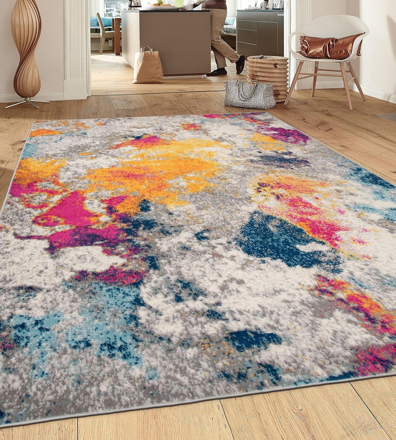 World Rug Gallery Abstract Contemporary Area Rug