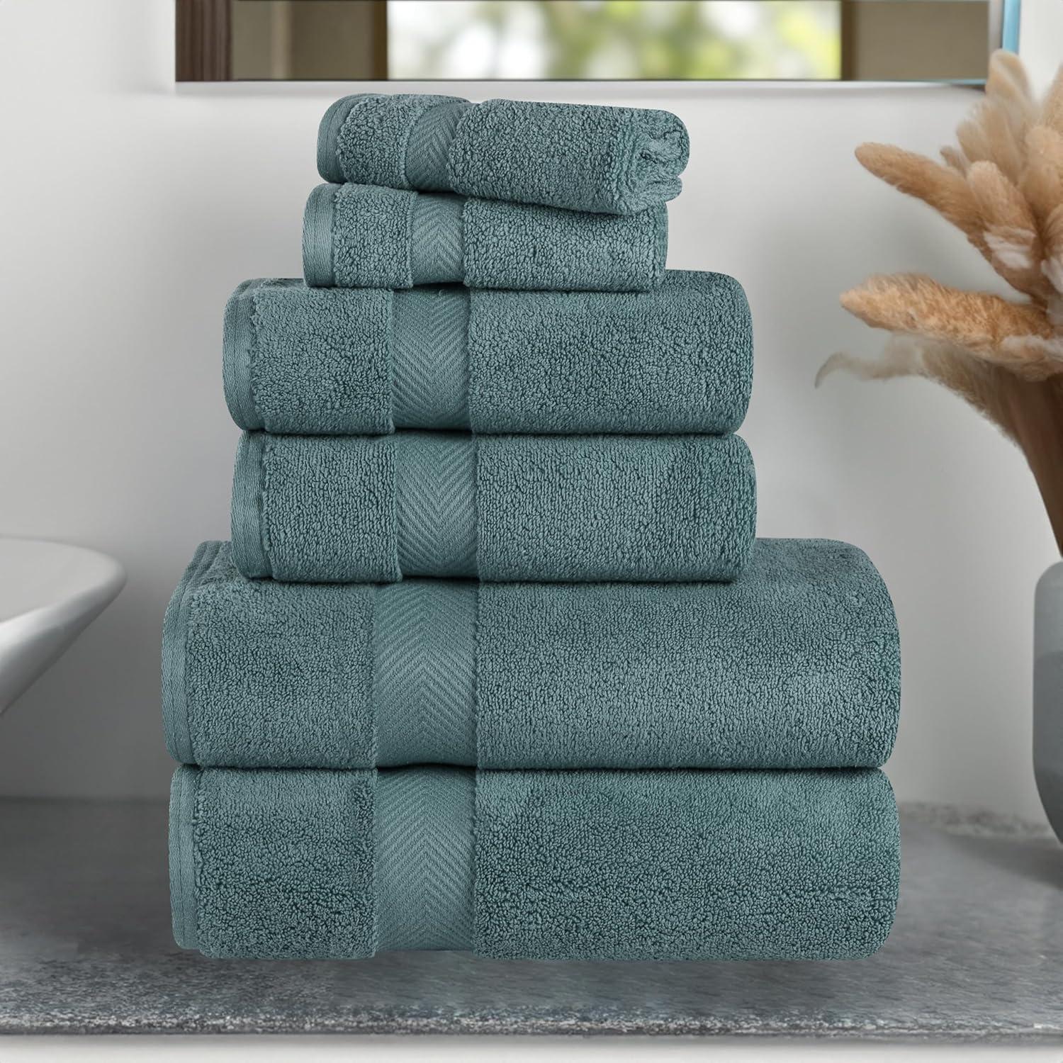 Impressions Rosaline Zero-Twist Cotton 6-piece Towel Set