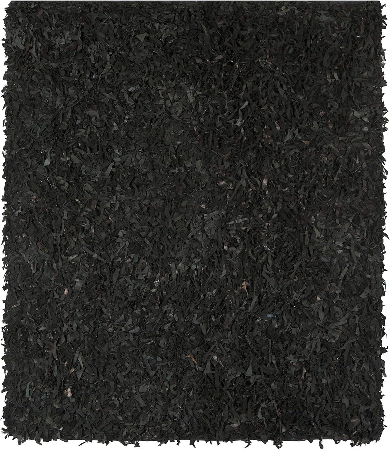 Leather Shag LSG511 Hand Woven Rugs - Safavieh