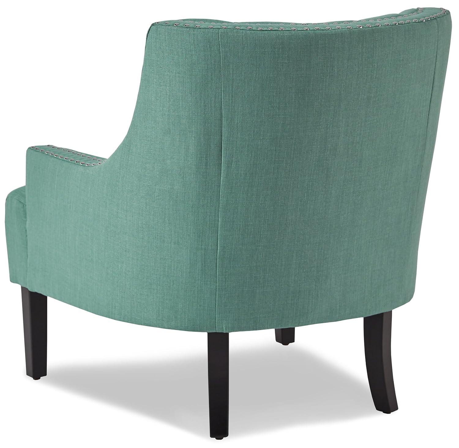 Lexicon Charisma Upholstered Accent Chair in Teal